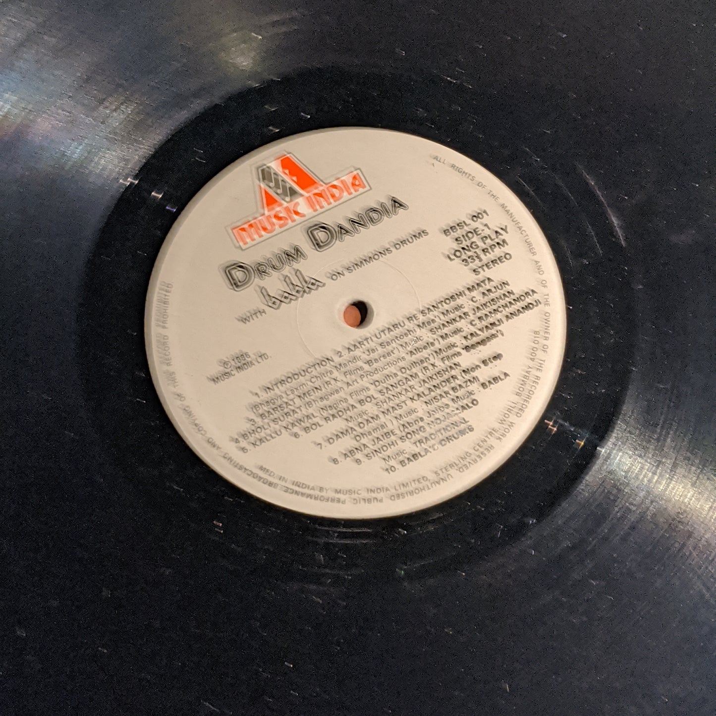 BABLA - DRUM DANDIA - Indian pop record for Garba fans in Unplayed near mint