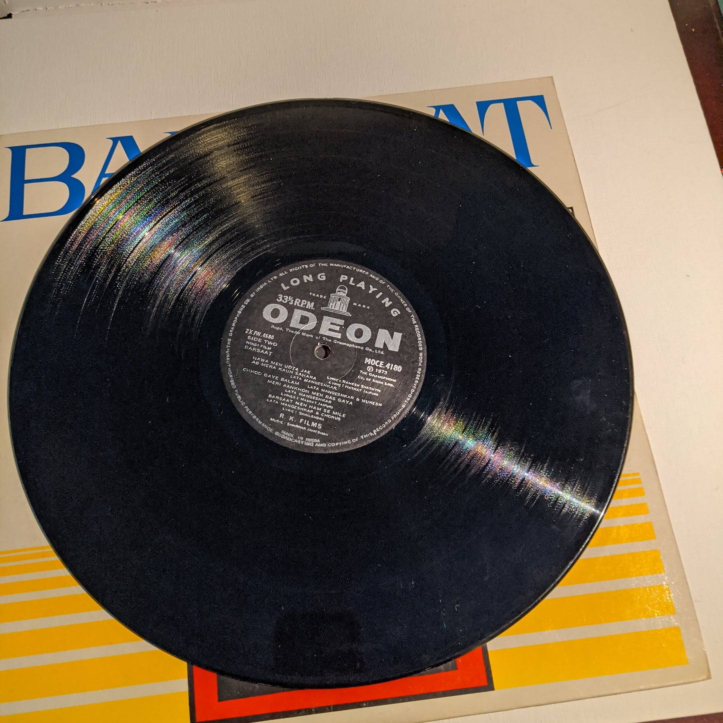 Barsaat - Shankar Jaikishan record superhit with Lata Treat - Odeon in near mint