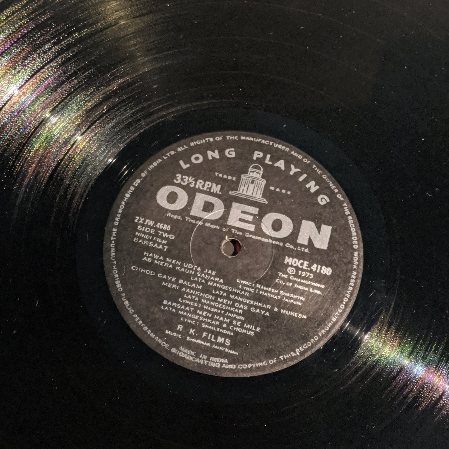 Barsaat - Shankar Jaikishan record superhit with Lata Treat - Odeon in near mint