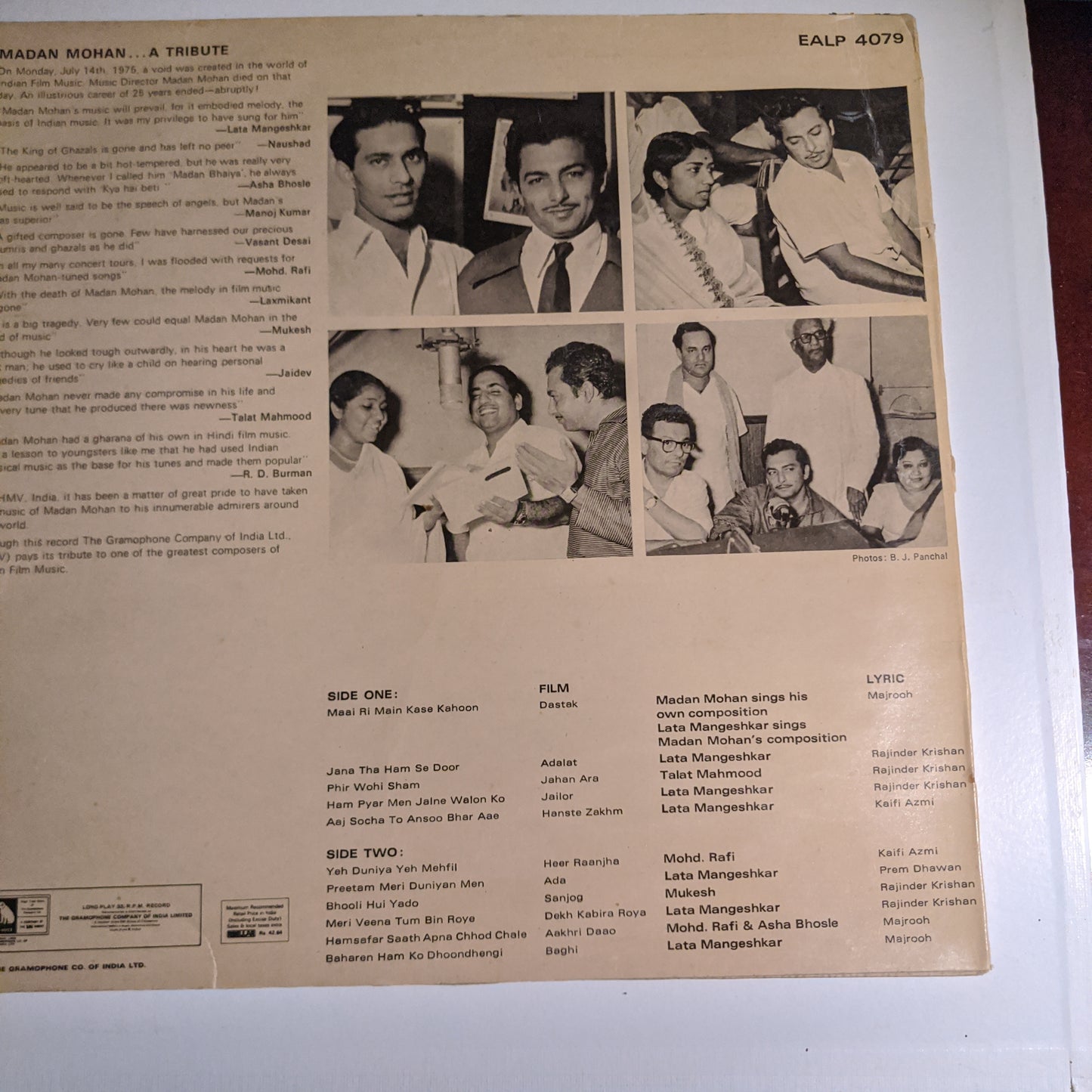 Madan Mohan - A tribute in near mint condition