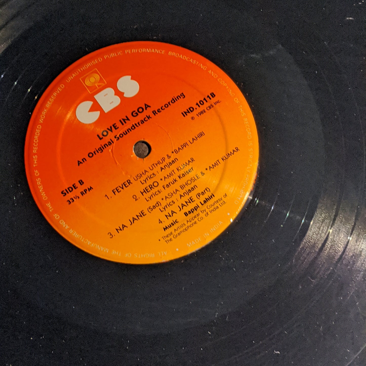 Love in Goa - Bappi Lahiri superhit disco album in Near Mint