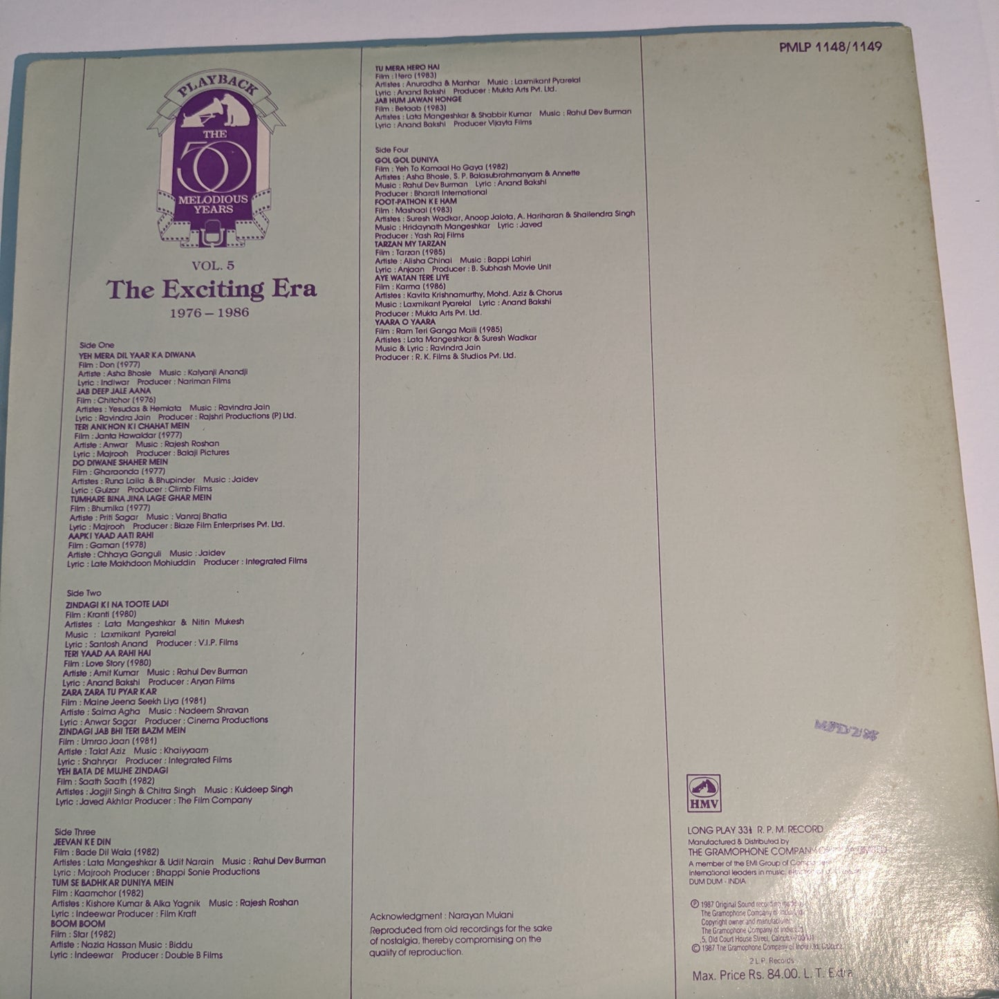 The Exciting Era 2 Lp set 1976-1986 vol 5