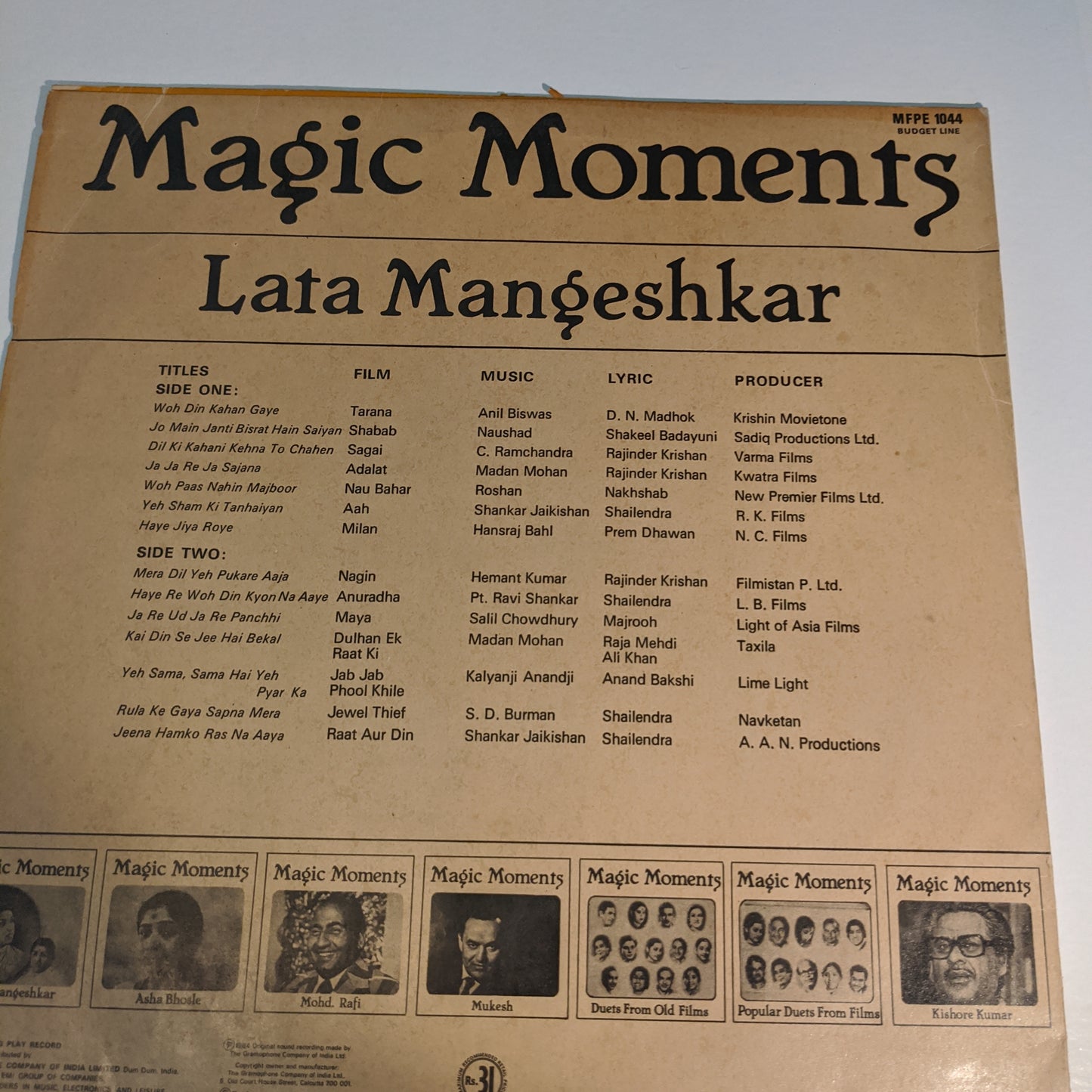 Lata Mangeshkar - Magic Moments Mint record