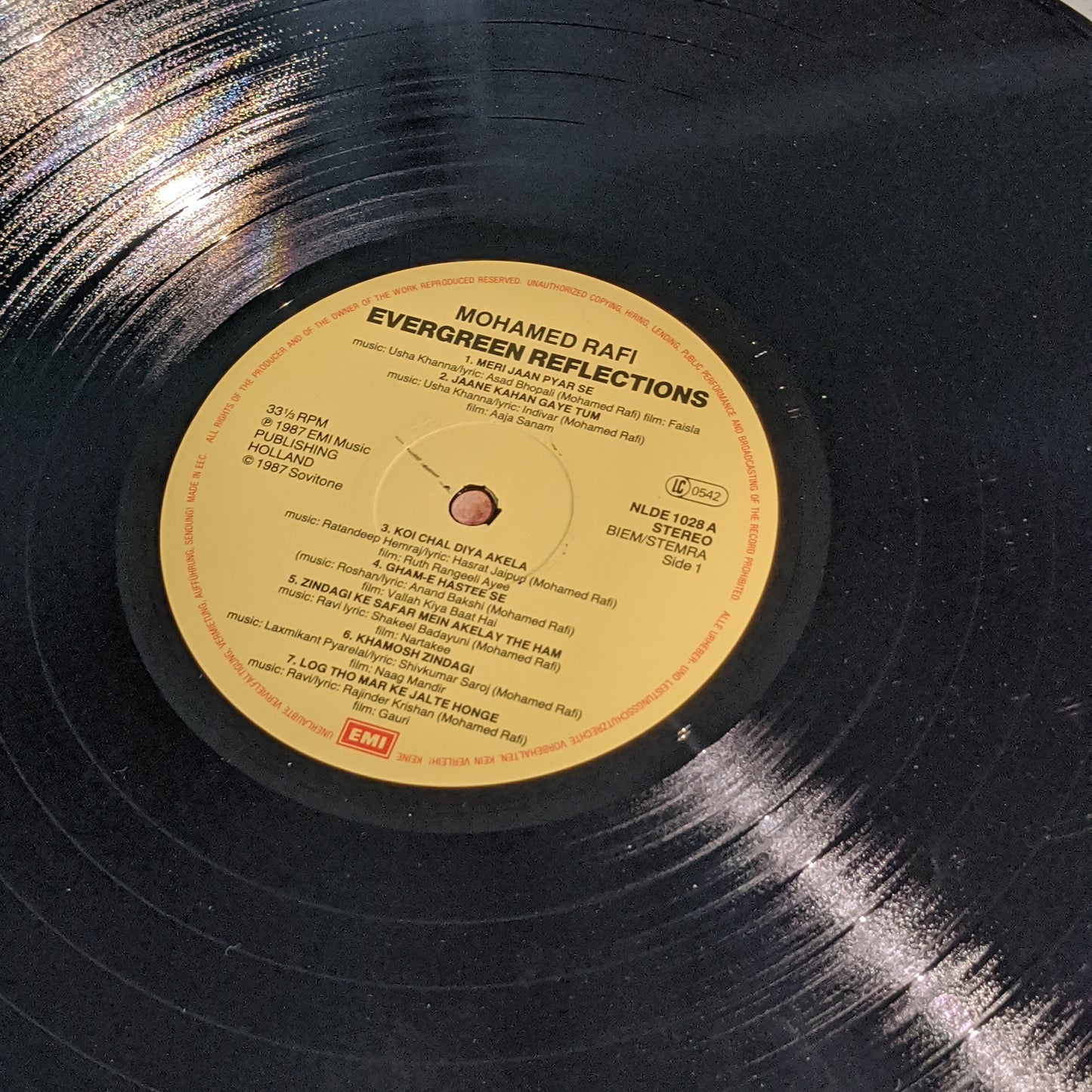 Mohammed Rafi - Evergreen Very rare songs collection for Rafi fans. Holland pressing
