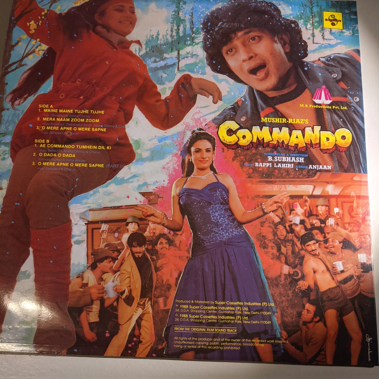 Commando - bappi Lahiri psych funk disco Superhit in unplayed mint condition
