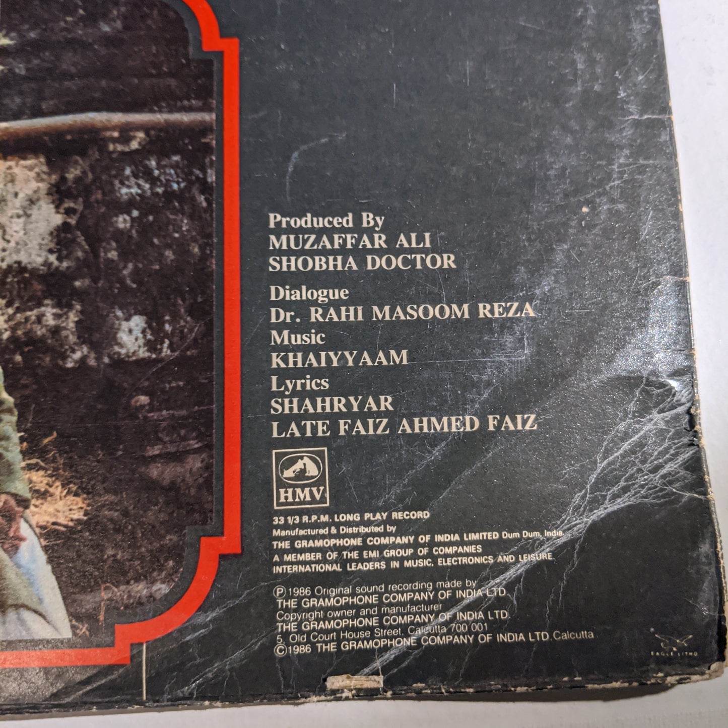 Anjuman - KHAIYYAM Classic with shayari and Ghazals - in near mint condition