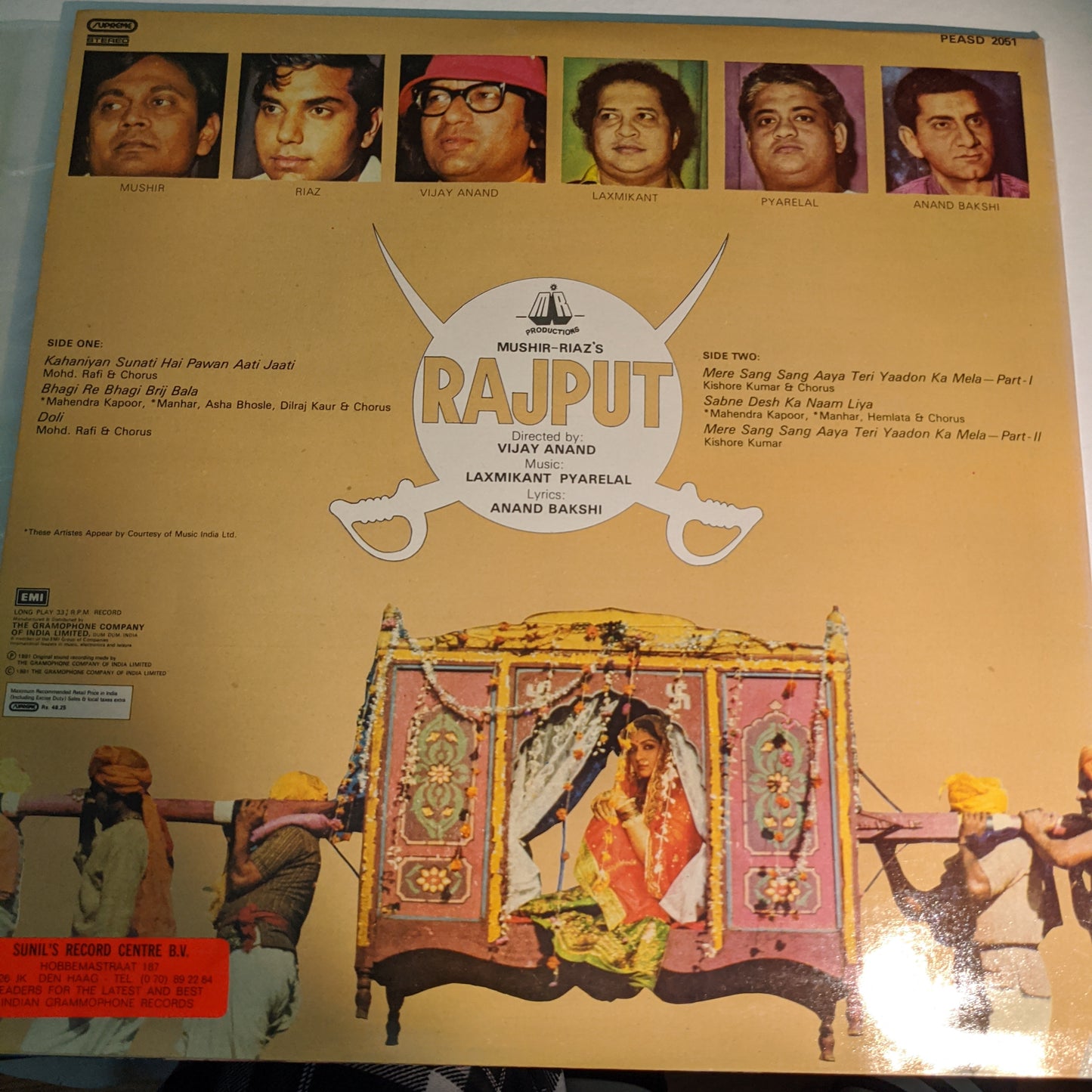 Rajput - Laxmikant Pyarelal Gatefold superhit - in supreme Stereo in Excellent+