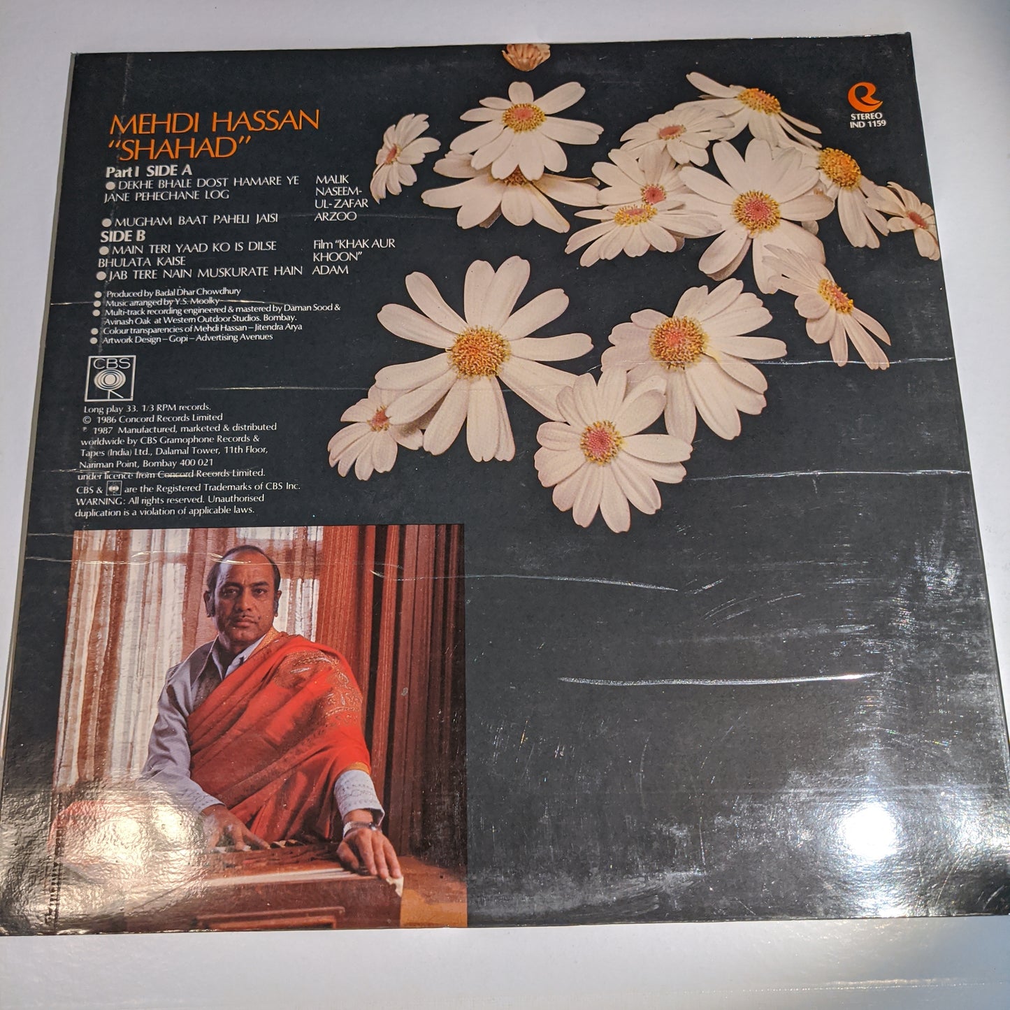 Mehdi Hassan - SHAHAD - Ghazals in Near Mint Record