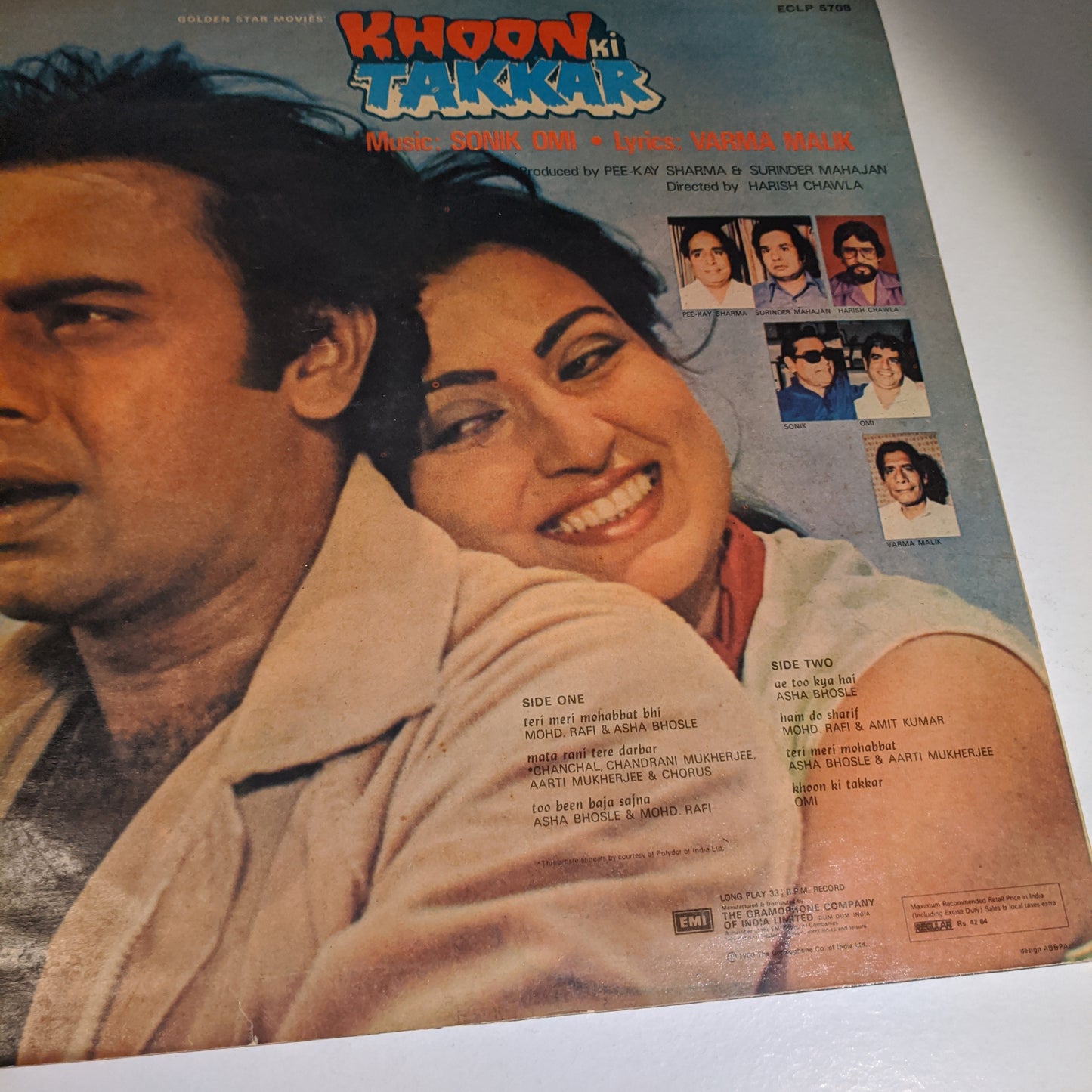 Sonik Omi*, - Varma Malik - ? Khoon Ki Takkar in near mint