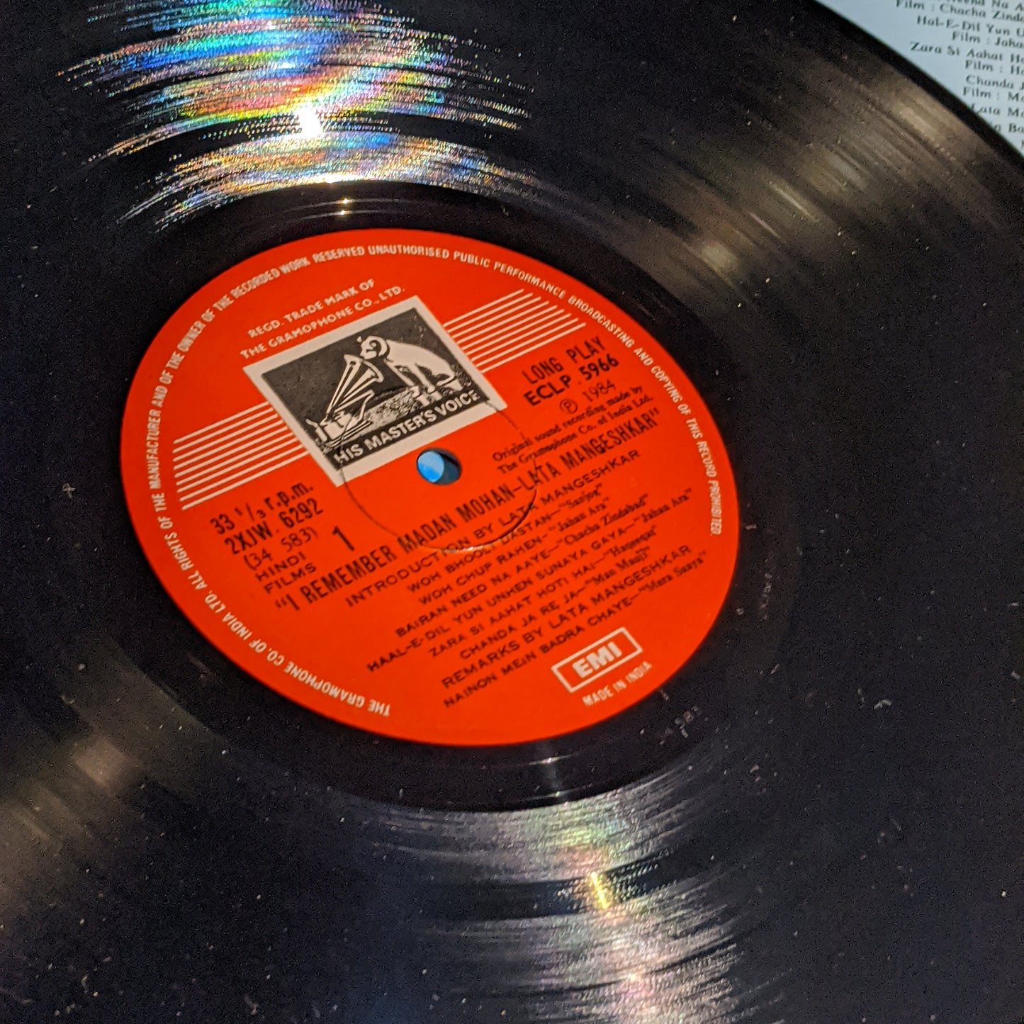 Madan Mohan - I remember by Lata Mangeshkar In unplayed Mint