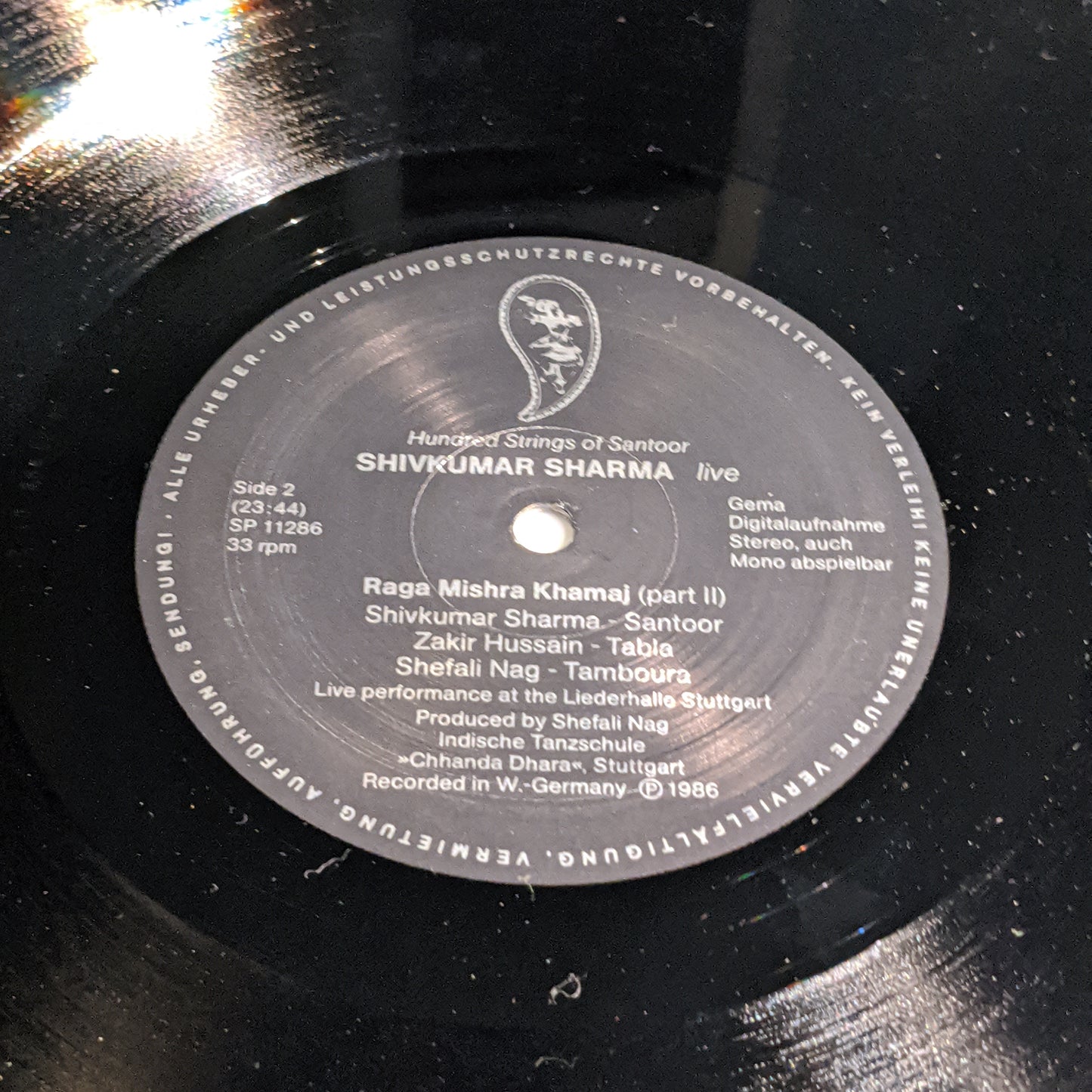 Hundred Strings of Santoor, tabla : zakir hussain LIVE - Pandit Shiv Kumar Sharma - unplayed Mint