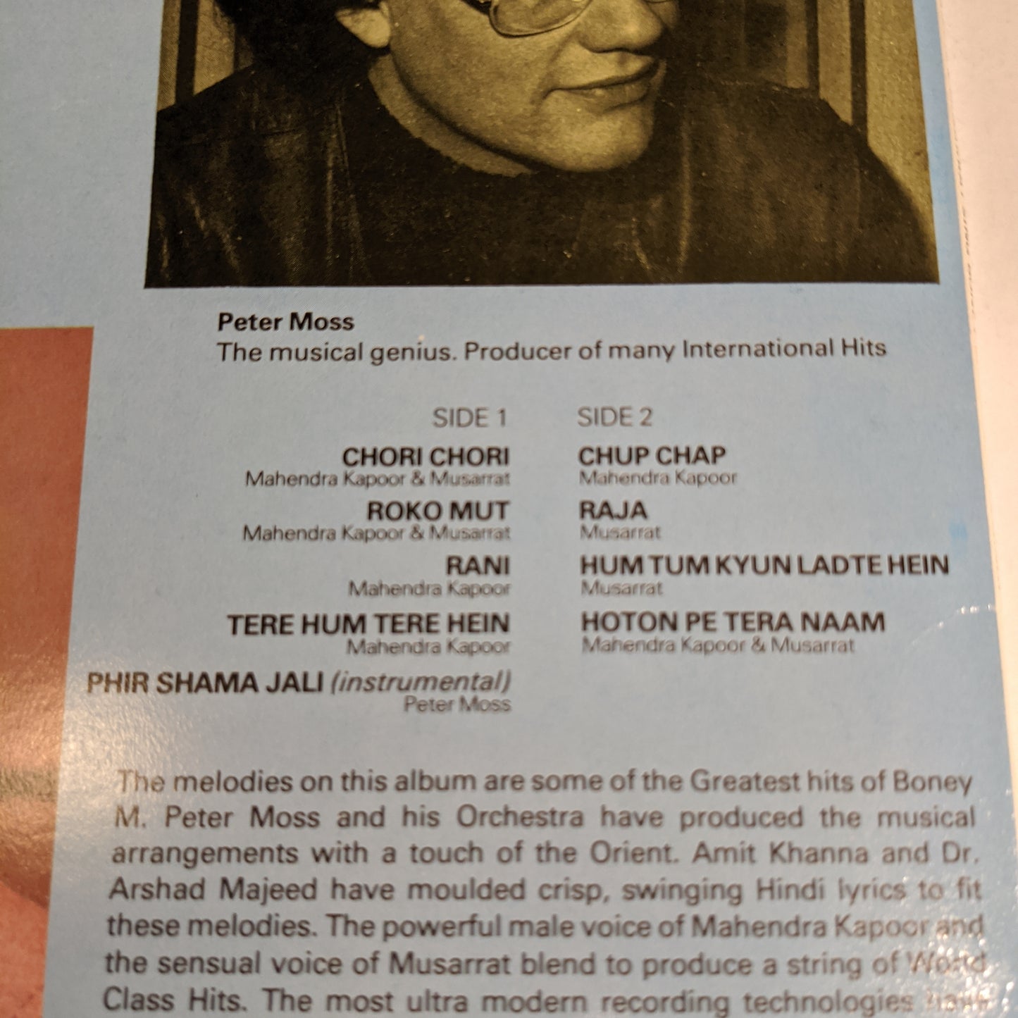 Musarrat and Mahendra Kapoor -Boney M & More - In Hindi - VG++