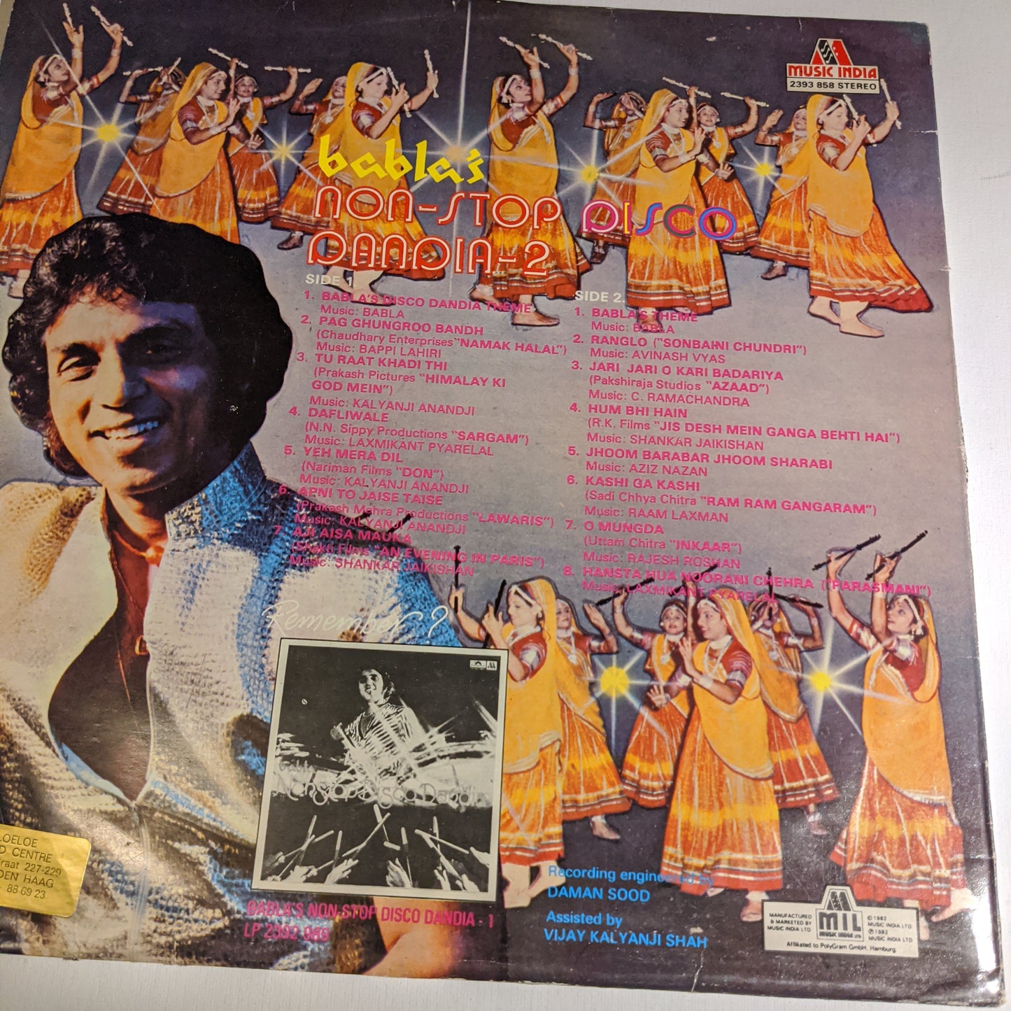 Babla - superhit record - NonStop Disco dandia VOL 2 in VG