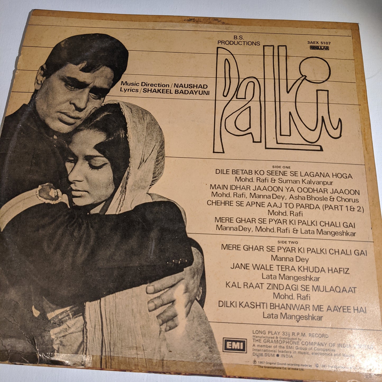 Palki - Naushad classic with Rafis best songs in near Mint condition