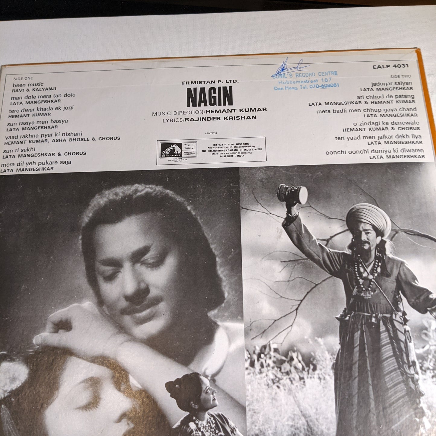Nagin - Hemant Kumar classic with superhit lata in Excellent condition - heavy pressing