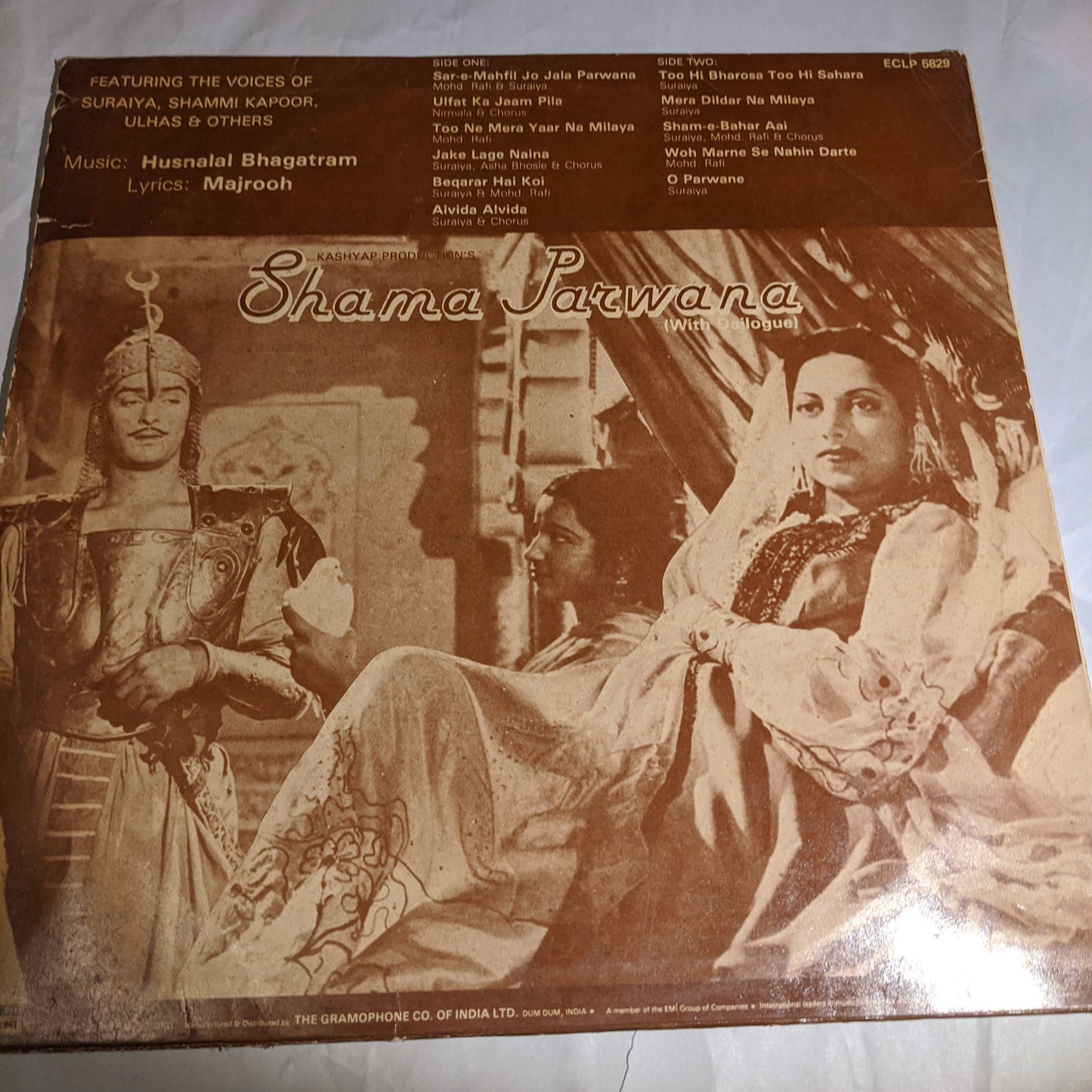 Shama Parwana - husnalal Bhagatram , Suraiya classic - in excellent condition