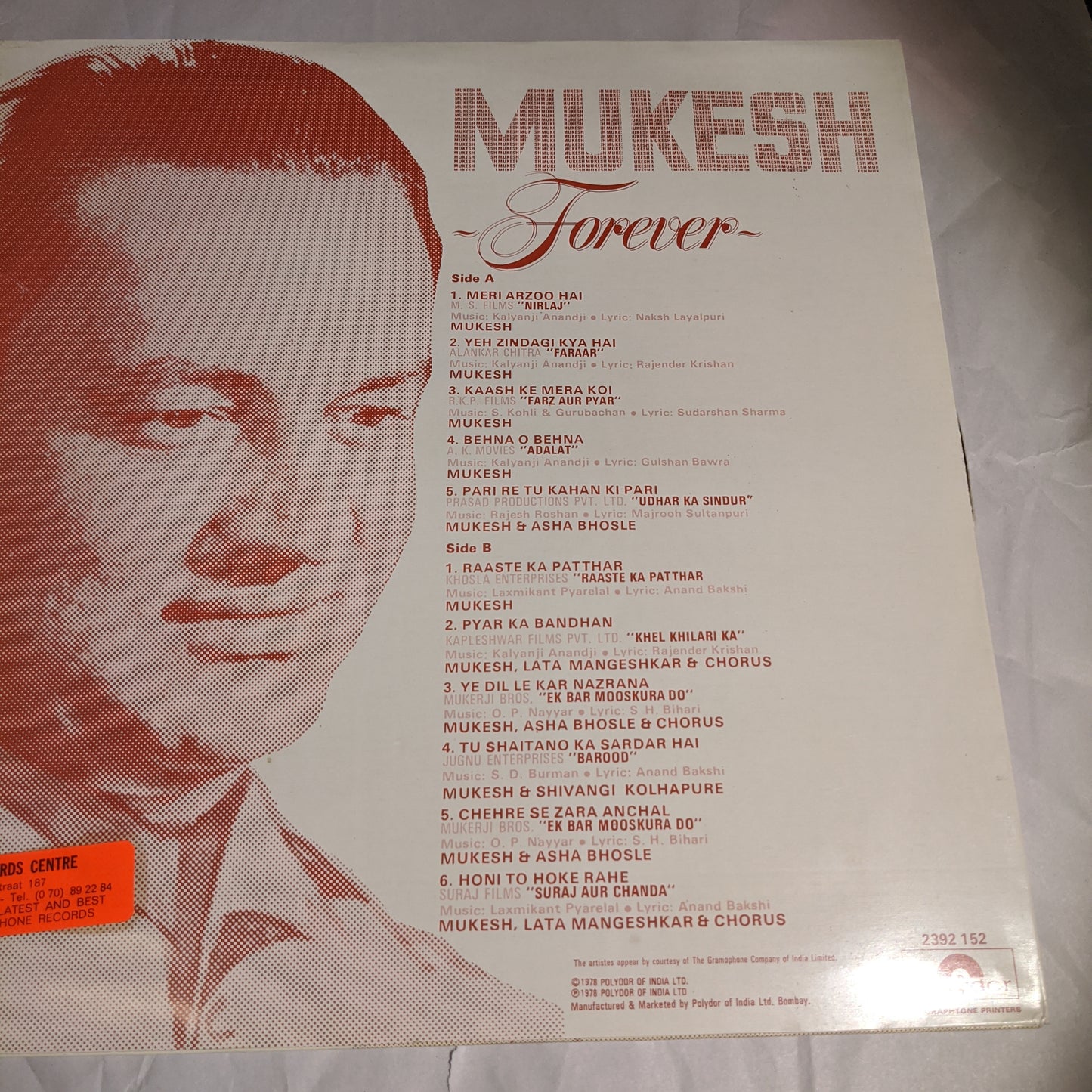 Mukesh - Forever in near Mint condition - Rare collections