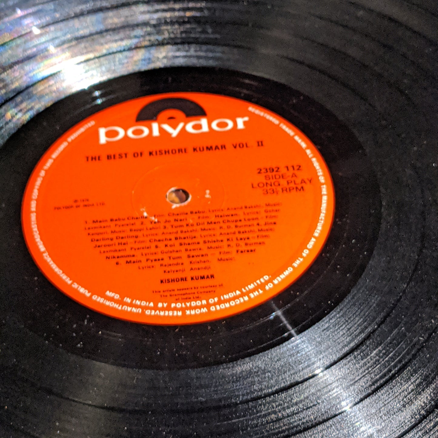 Kishore Kumar - The best of Kishore vol 2 Rare collection in VG