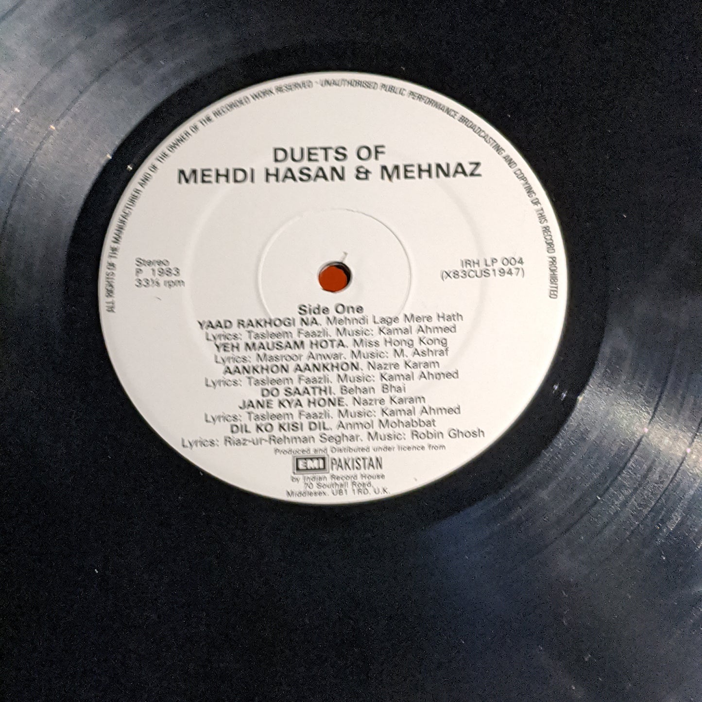 An enchanting hour of duets - Mehdi Hassan and Mehnaz in excellent condition