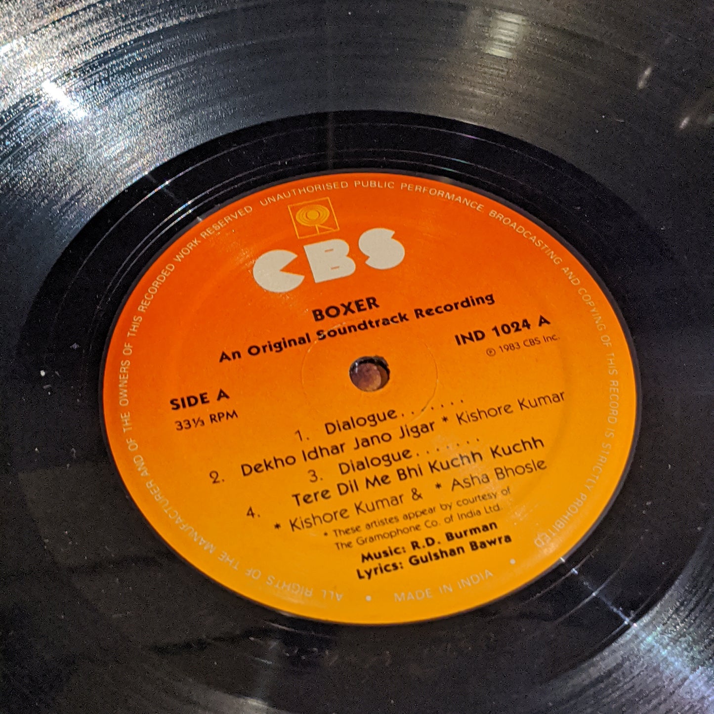 BOXER - R D Burman Record in near mint condition