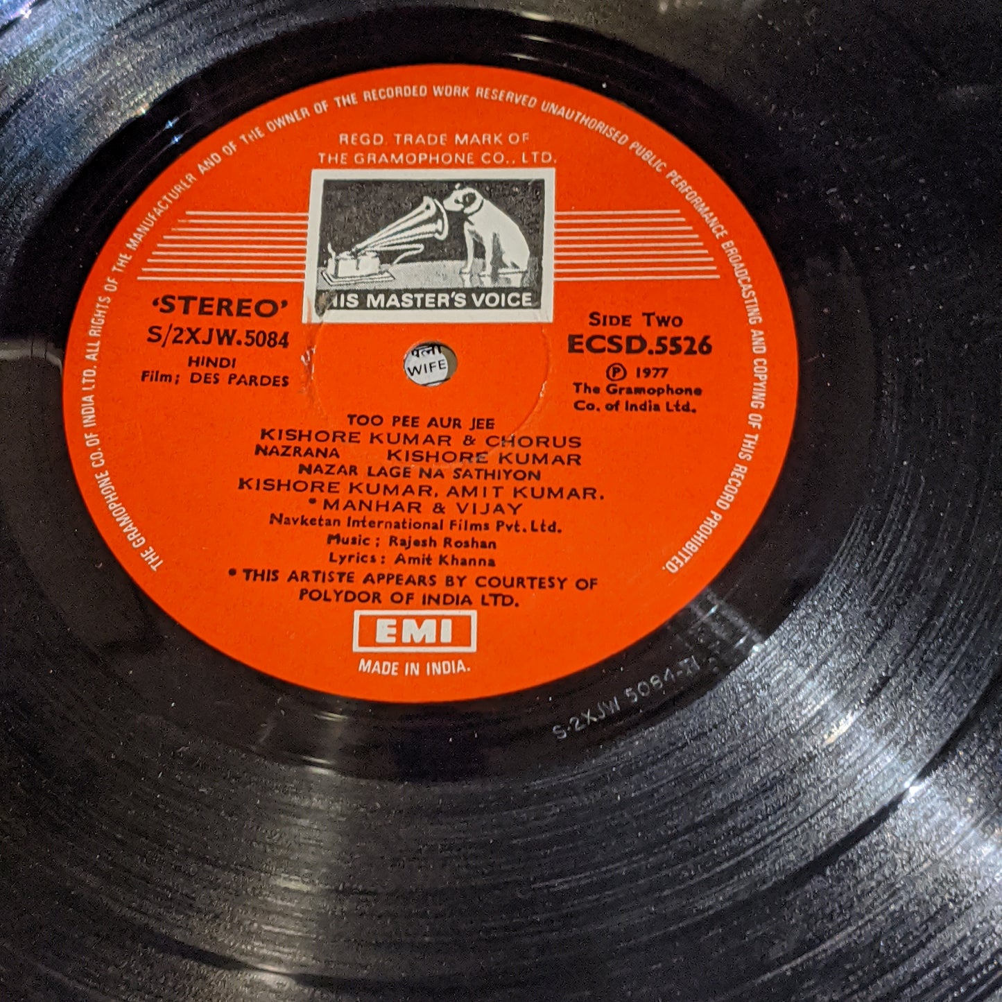 Des Pardes - by Rajesh Roshan in Excellent Stereo gatefold