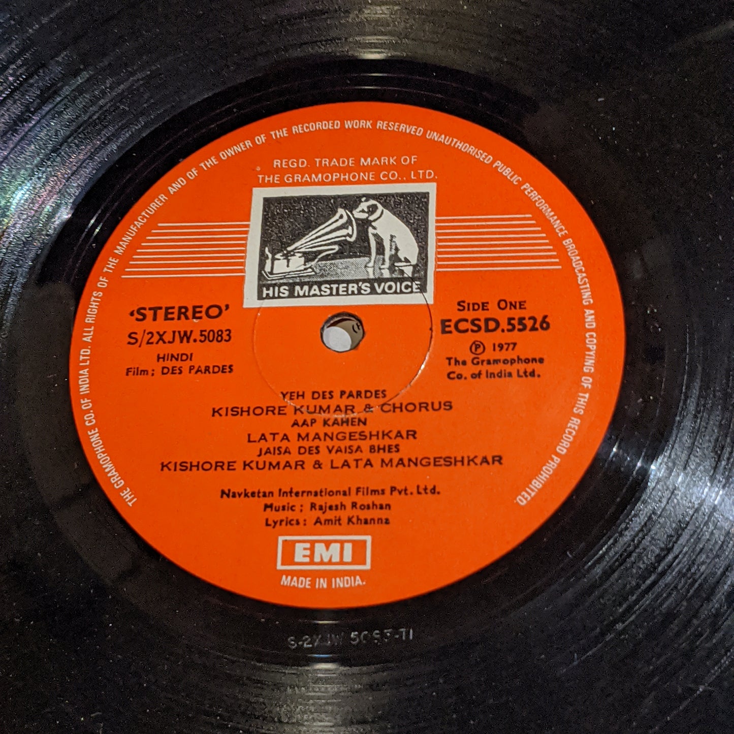 Des Pardes - by Rajesh Roshan in Excellent Stereo gatefold