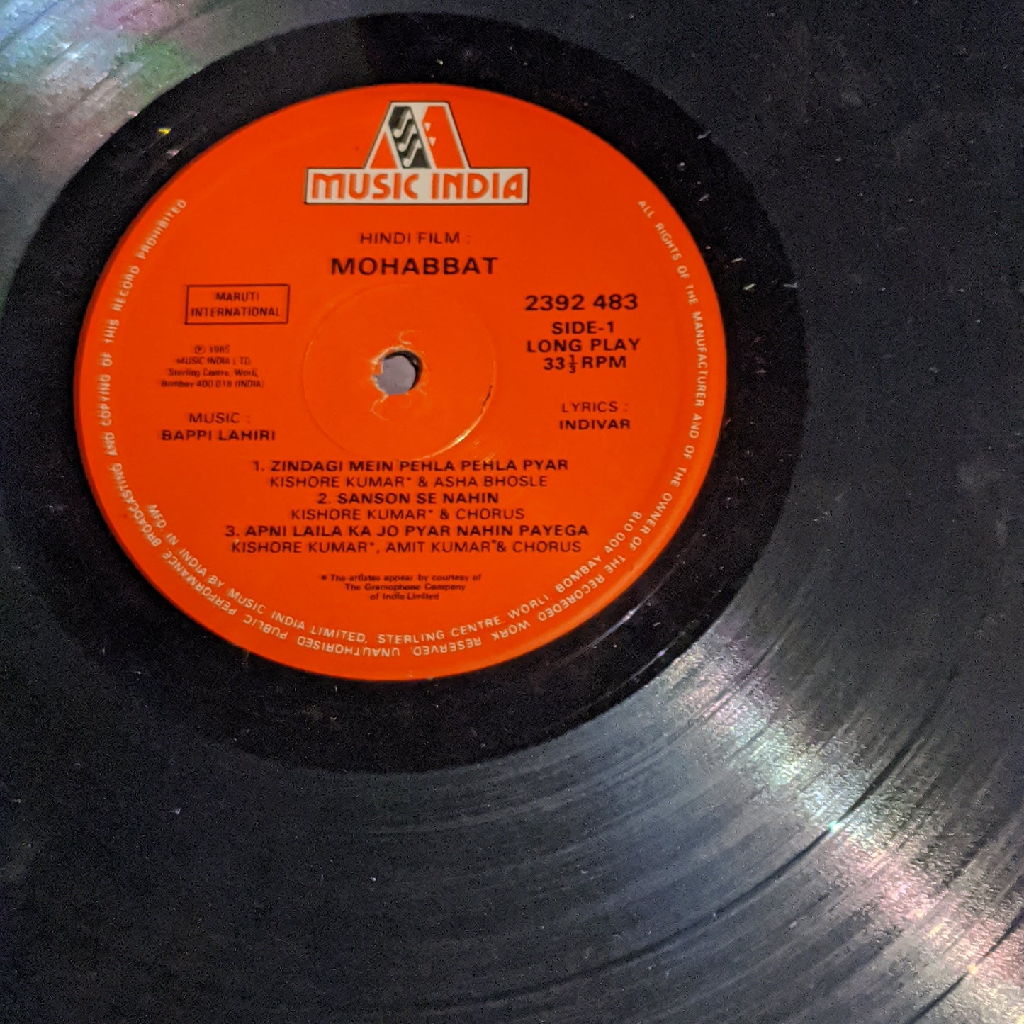 Mohabbat - bappi Lahiri Superhit in excellent condition