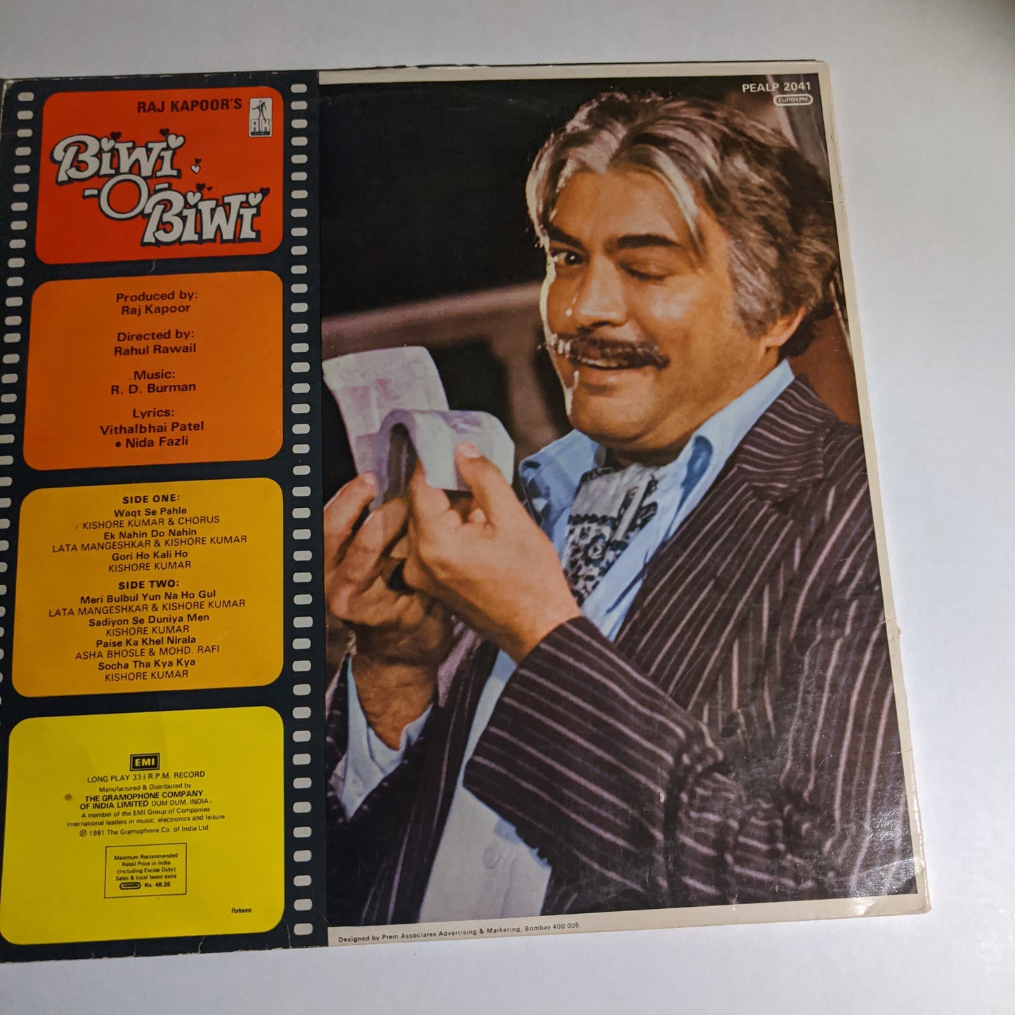 Biwi o Biwi - R D Burman and R K productions in VG - gatefold