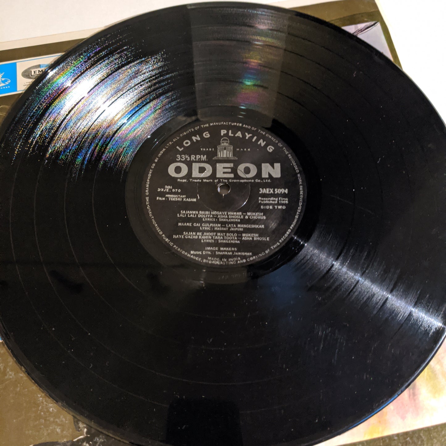 Teesri kasam - shankar Jaikishan for Shailendra movie in Ex+ condition