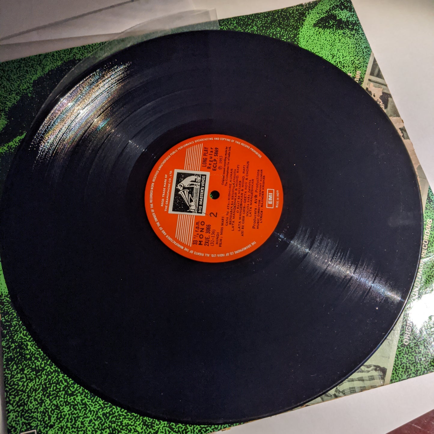 Miss mary - Original Soundtrack Music Hmeant Kumar in near mint