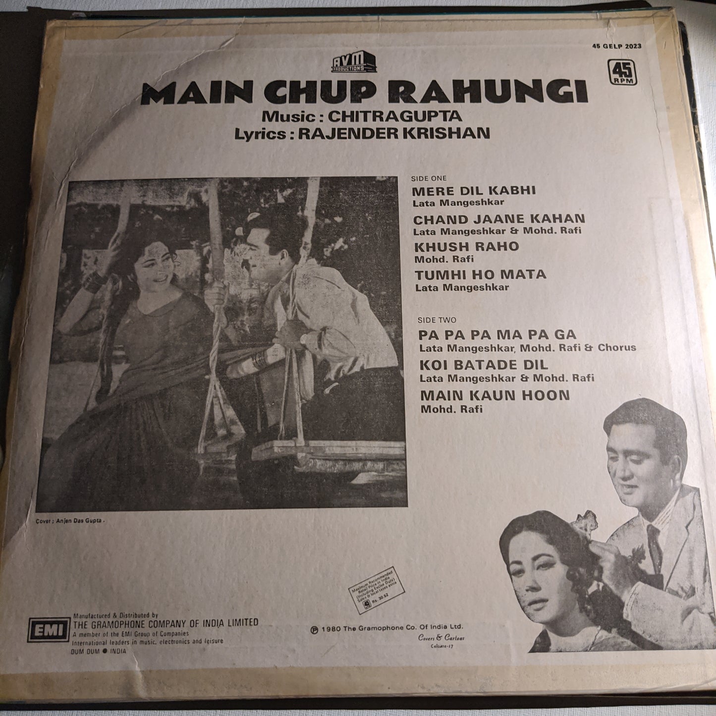 Main Chup rahungi - Chitragupta classic melodious in Excellent condition