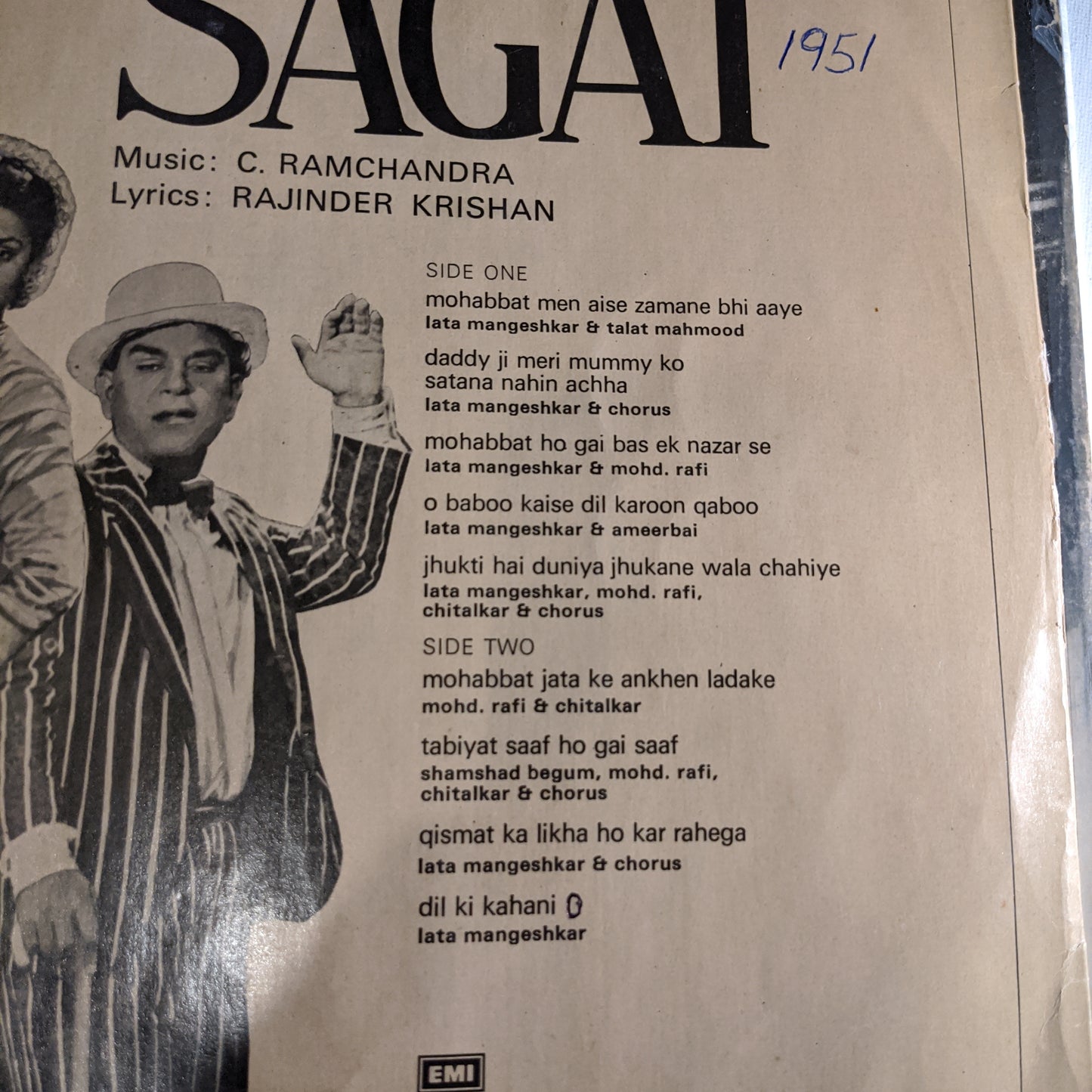 Sagai - C Ramchandra classic superhit in Excellent condition