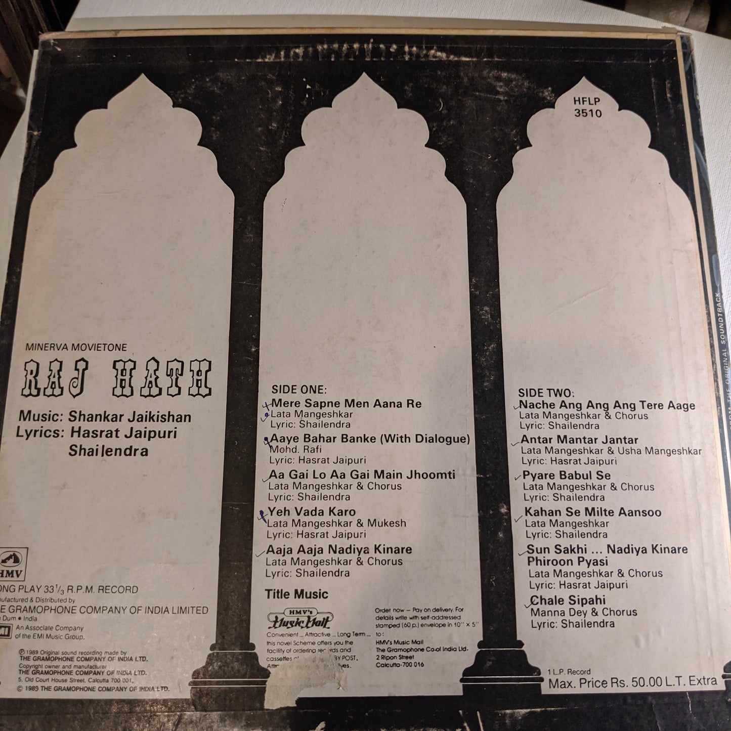 Raj Hath - Shankar Jaikishan classic in excellent condition