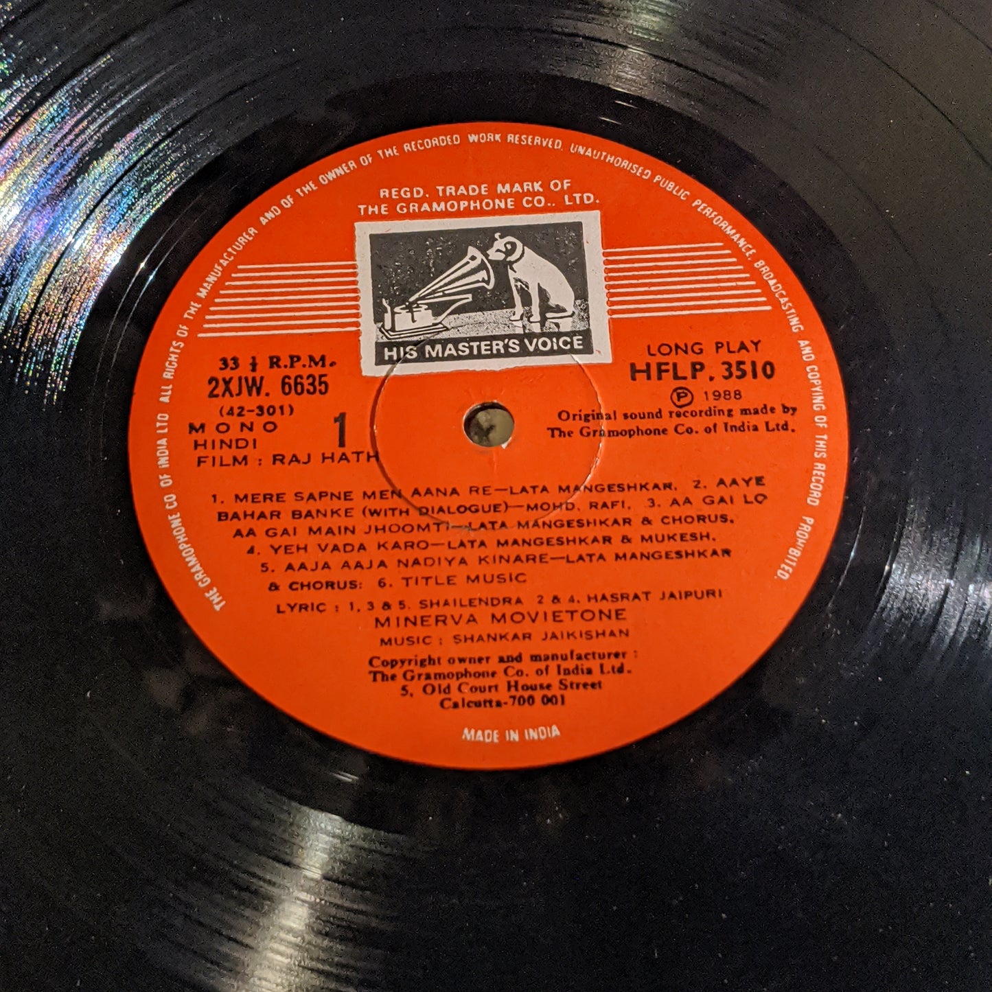 Raj Hath - Shankar Jaikishan classic in excellent condition