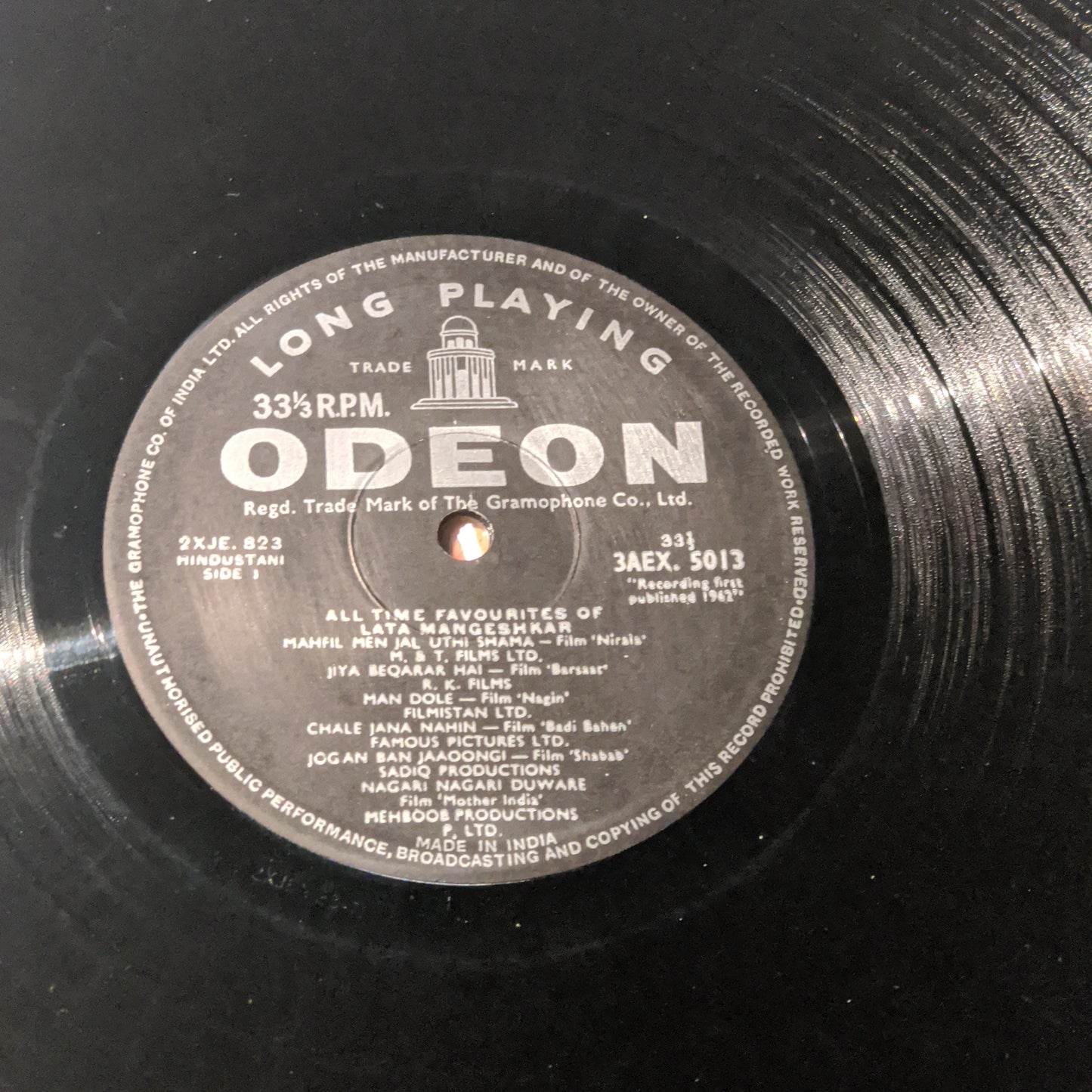 Lata Mangeshkar - All Time favourites 180 GM heavy Odeon in near mint