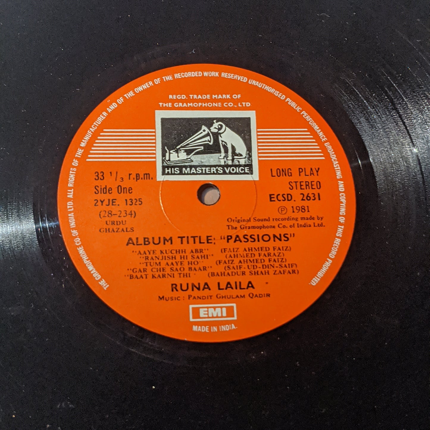 Great Ghazals - Runa Laila Style in Near Mint