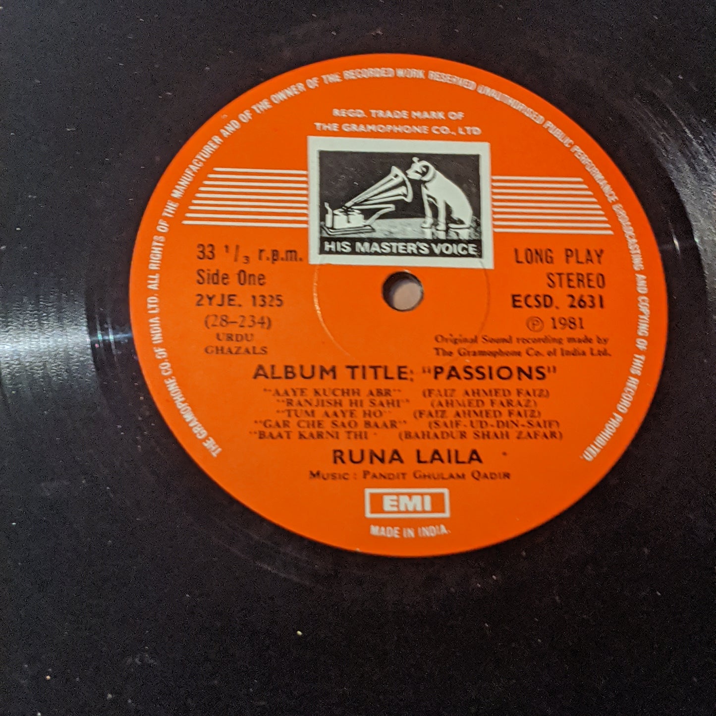 Great Ghazals - Runa Laila Style in Near Mint
