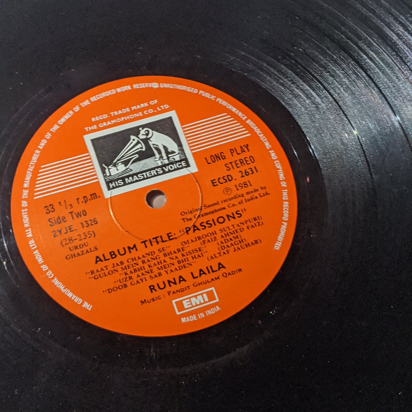 Great Ghazals - Runa Laila Style in Near Mint