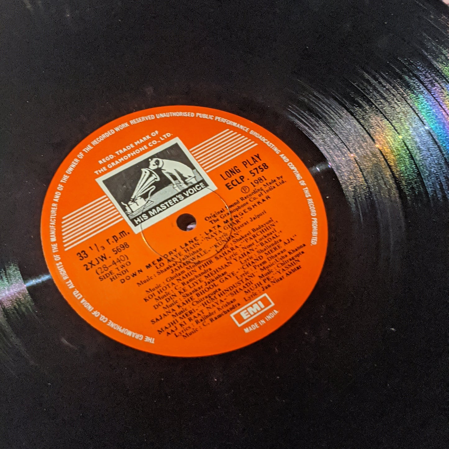 Lata Mangeshkar - Down Memory lane Mint record (Unplayed )