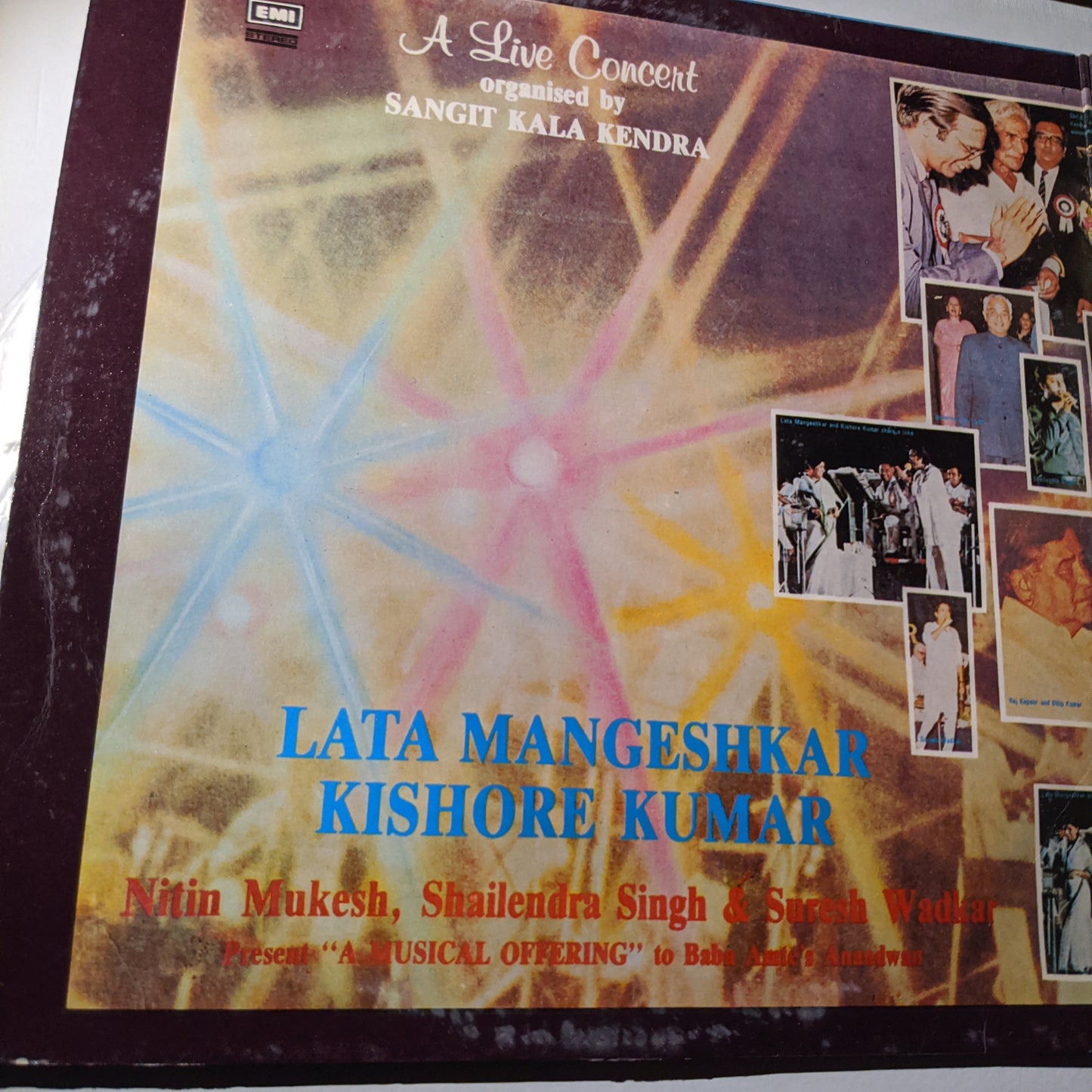 Lata Mangeshkar - Kishore Kumar, Nitin Mukesh, Shailendra Singh & Suresh Wadkar - A Live Concert Organised By Sangit Kala Kendra ("A Musical Offering" To Baba Amte's Anandwan) condition Near mint Pristine Well preserved