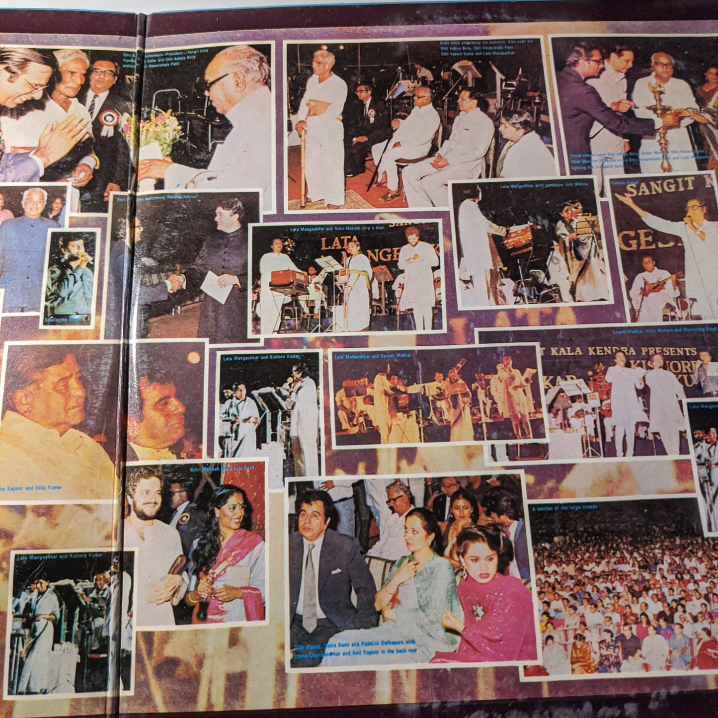 Lata Mangeshkar - Kishore Kumar, Nitin Mukesh, Shailendra Singh & Suresh Wadkar - A Live Concert Organised By Sangit Kala Kendra ("A Musical Offering" To Baba Amte's Anandwan) condition Near mint Pristine Well preserved