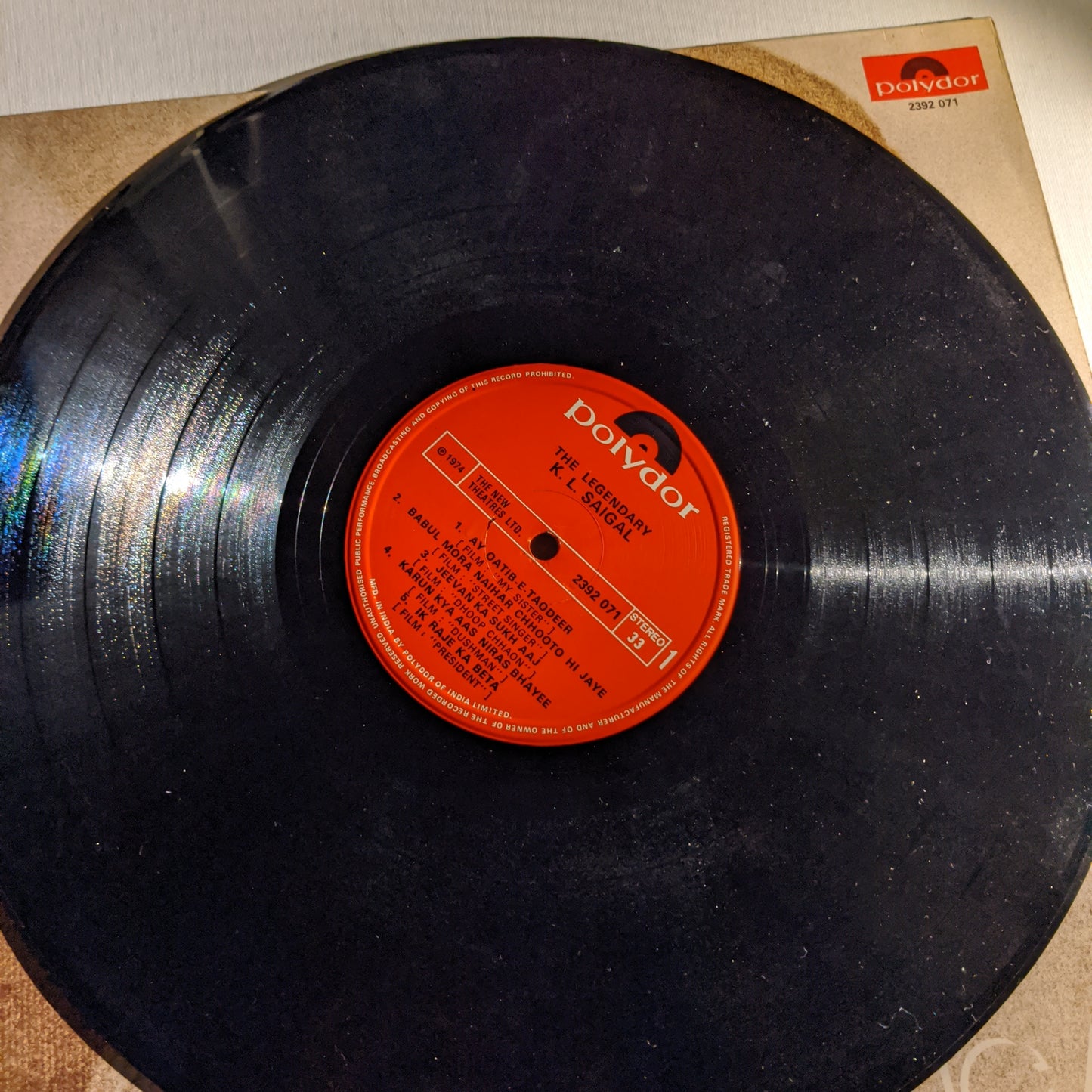 K L saigal - legendary in Stereo in excellent condition - contains All his popular songs