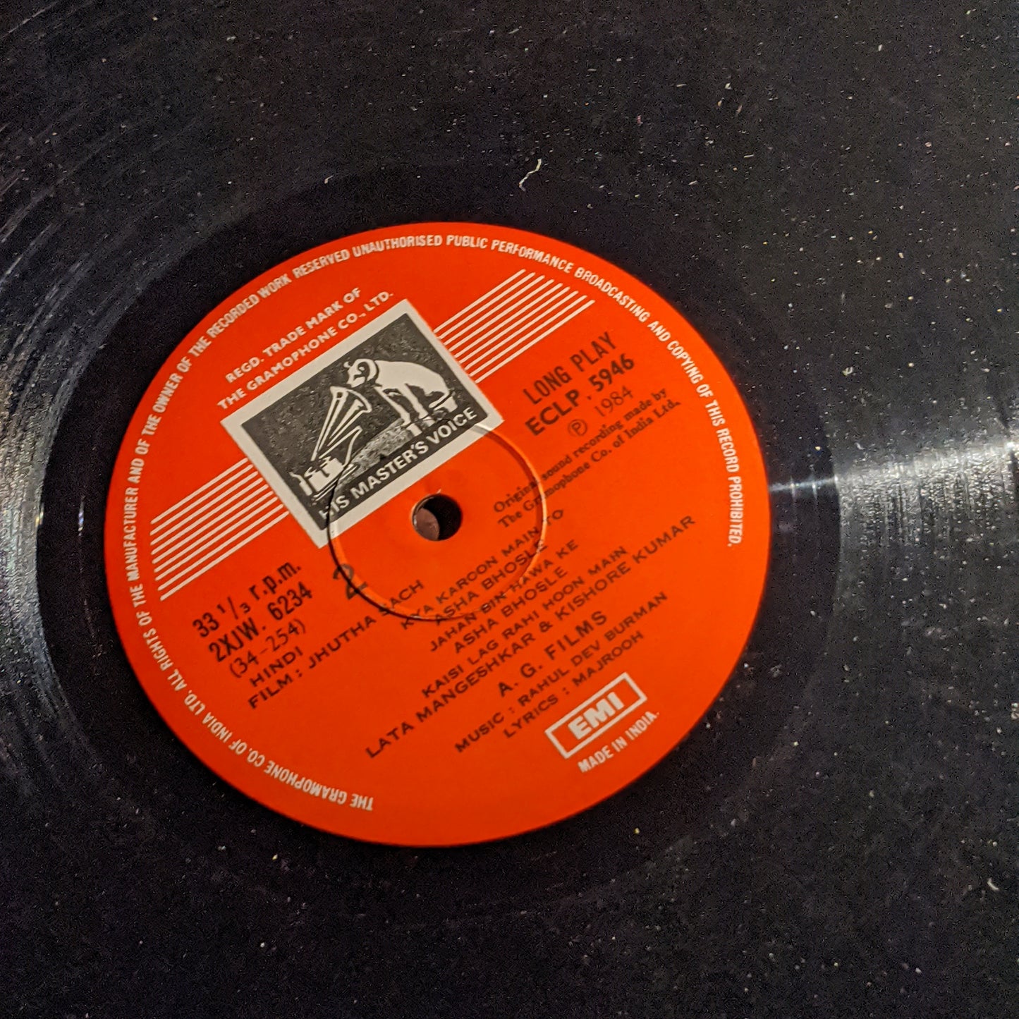 Jhutha Sach R D Burman and Majrooh superhit in near mint condition