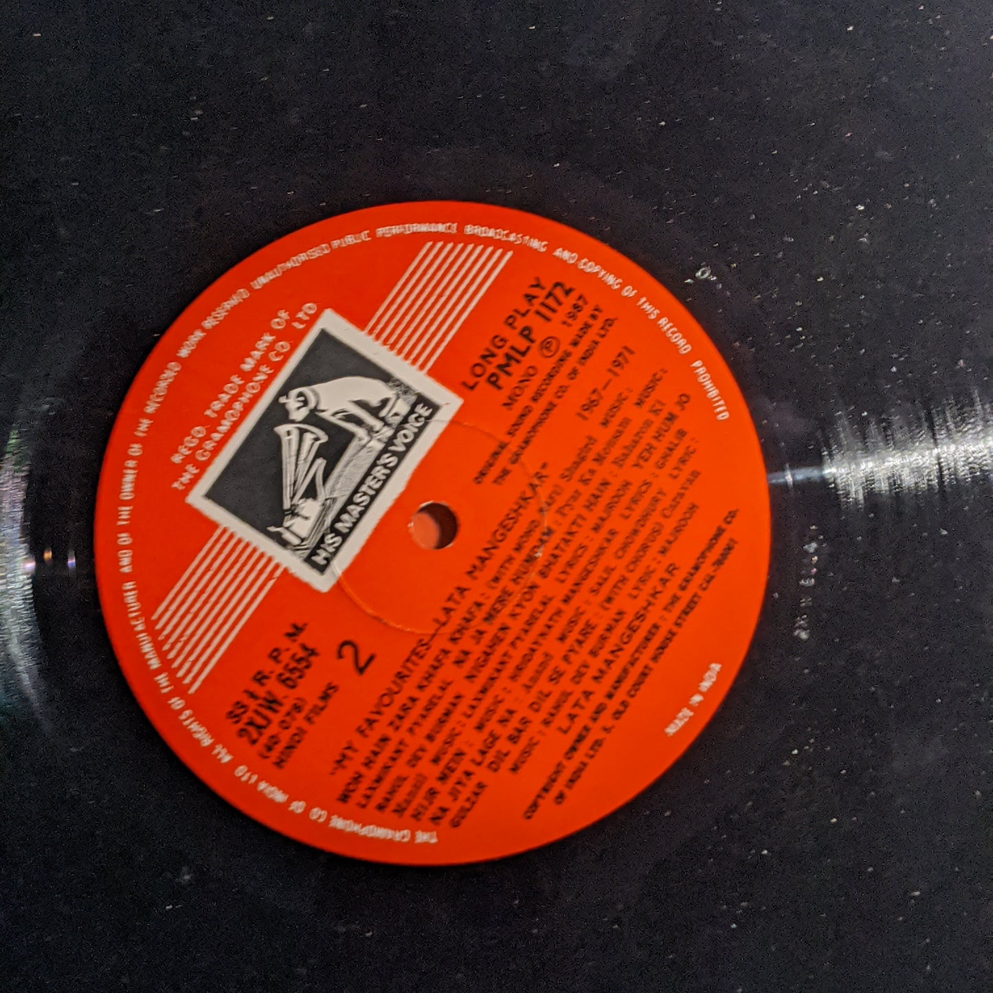 Lata Mangeshkar - My Favourites Vol 1 near Mint. 2 LP set .