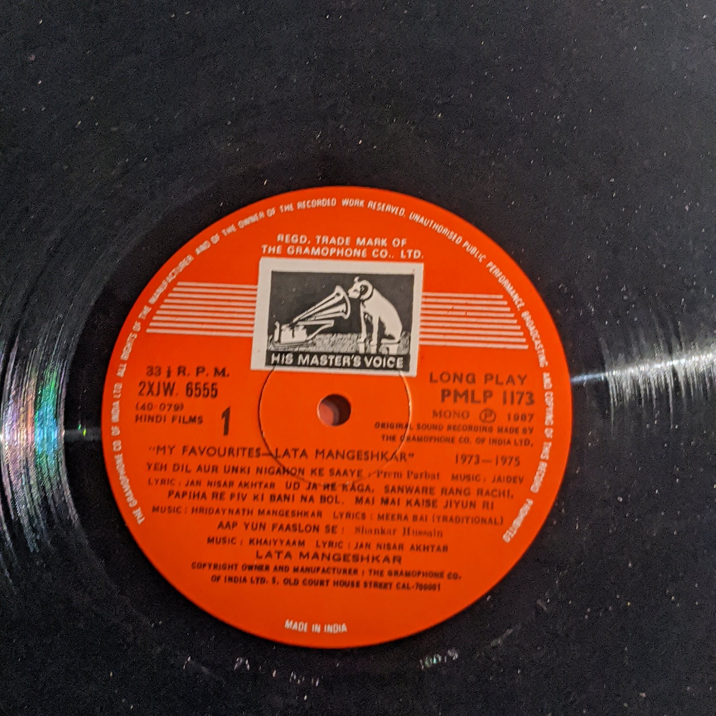 Lata Mangeshkar - My Favourites Vol 1 near Mint. 2 LP set .