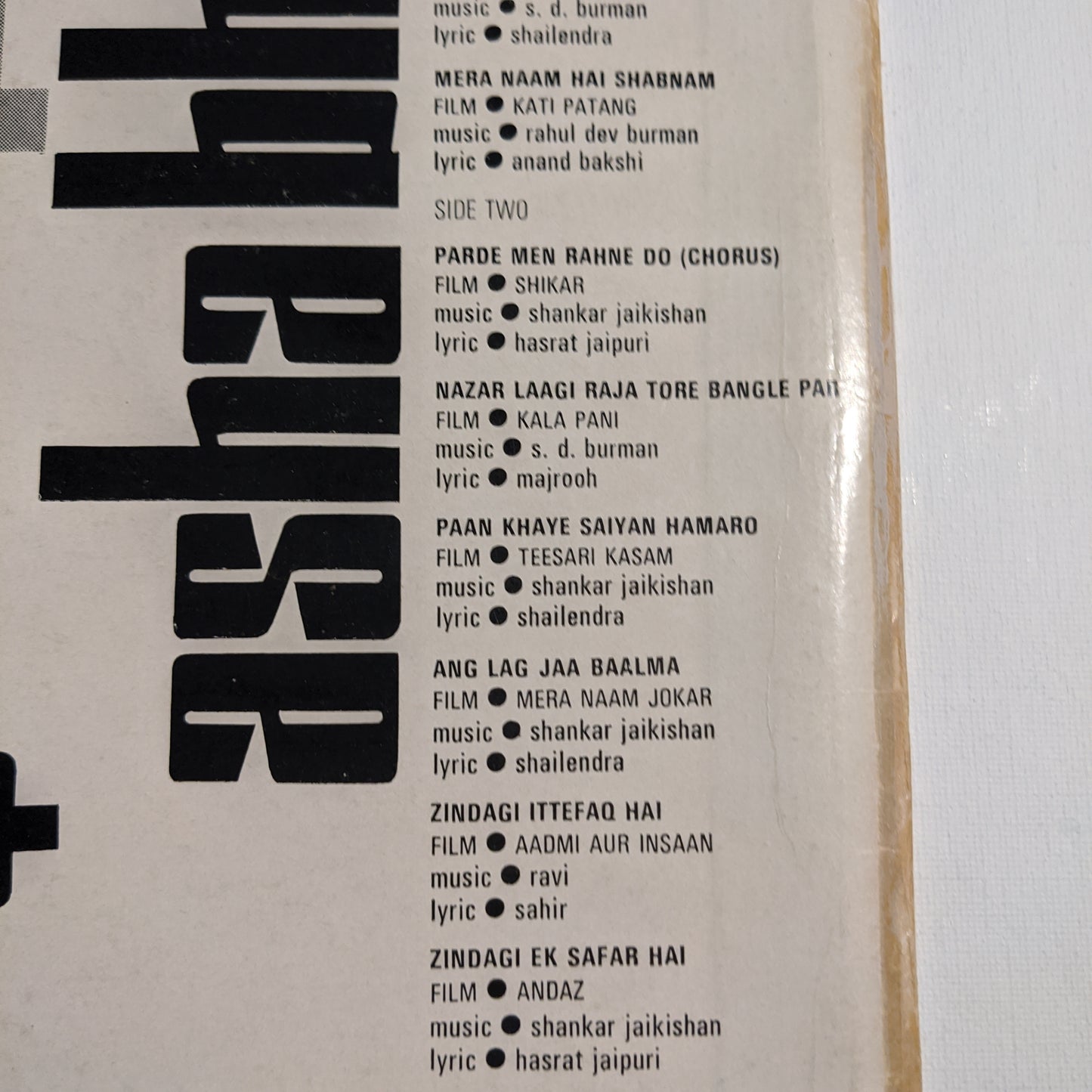 Asha bholse - Top Film hits in Heavy Odeon pressing in Excellent