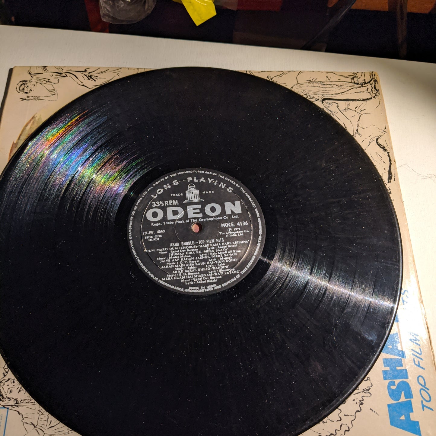 Asha bholse - Top Film hits in Heavy Odeon pressing in Excellent