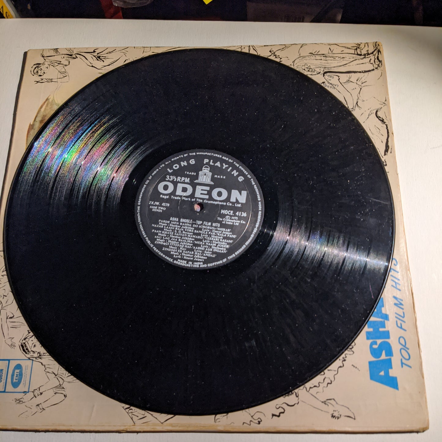 Asha bholse - Top Film hits in Heavy Odeon pressing in Excellent