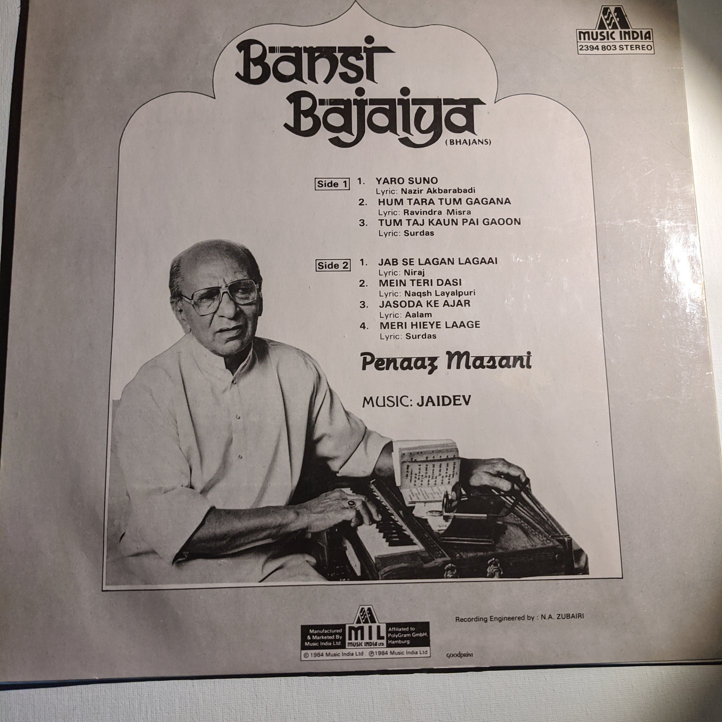 Penaz Masani - - Bansi Bajaiya in excellent condition