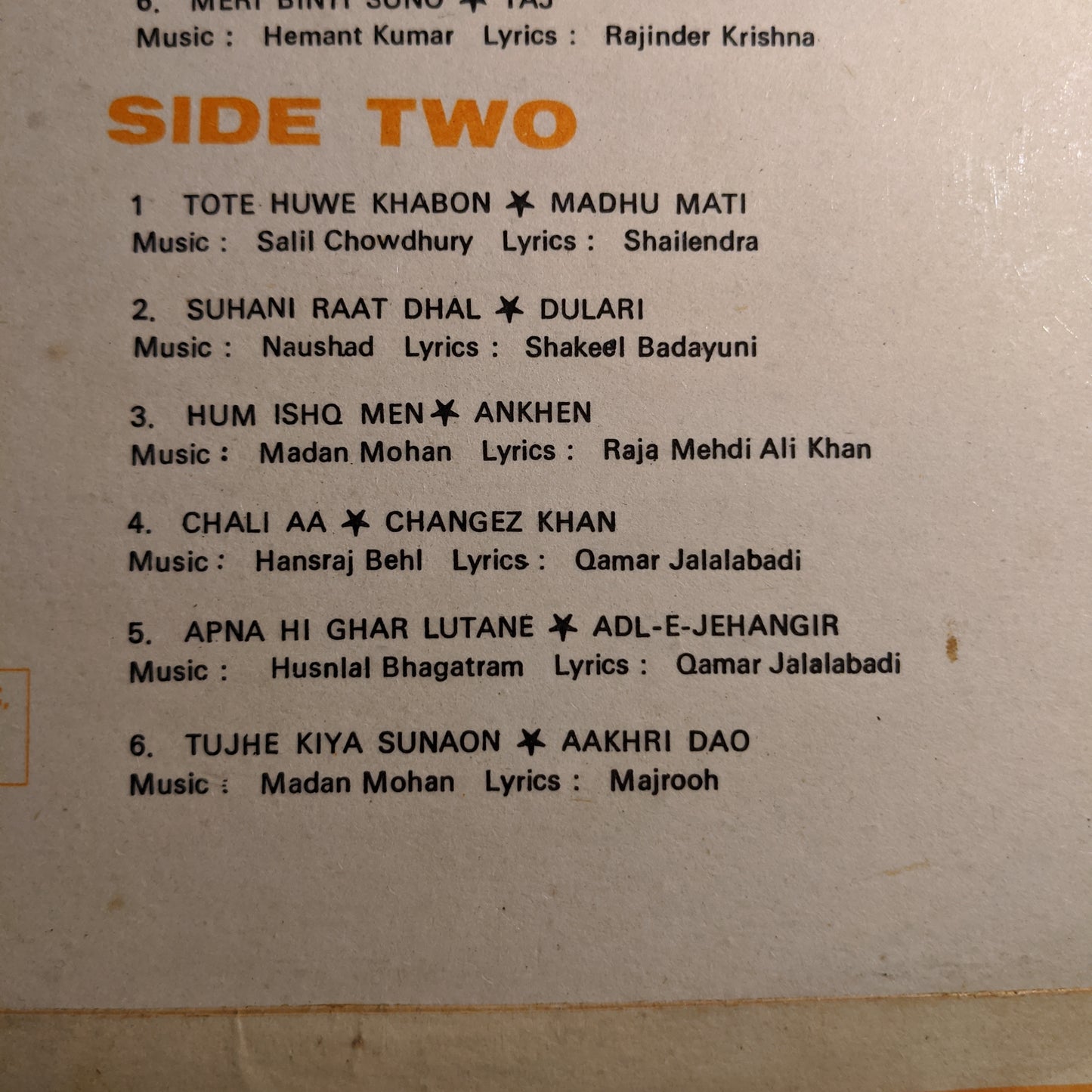 Mohammed Rafi - Rare collection of hits in Excellent to near Mint